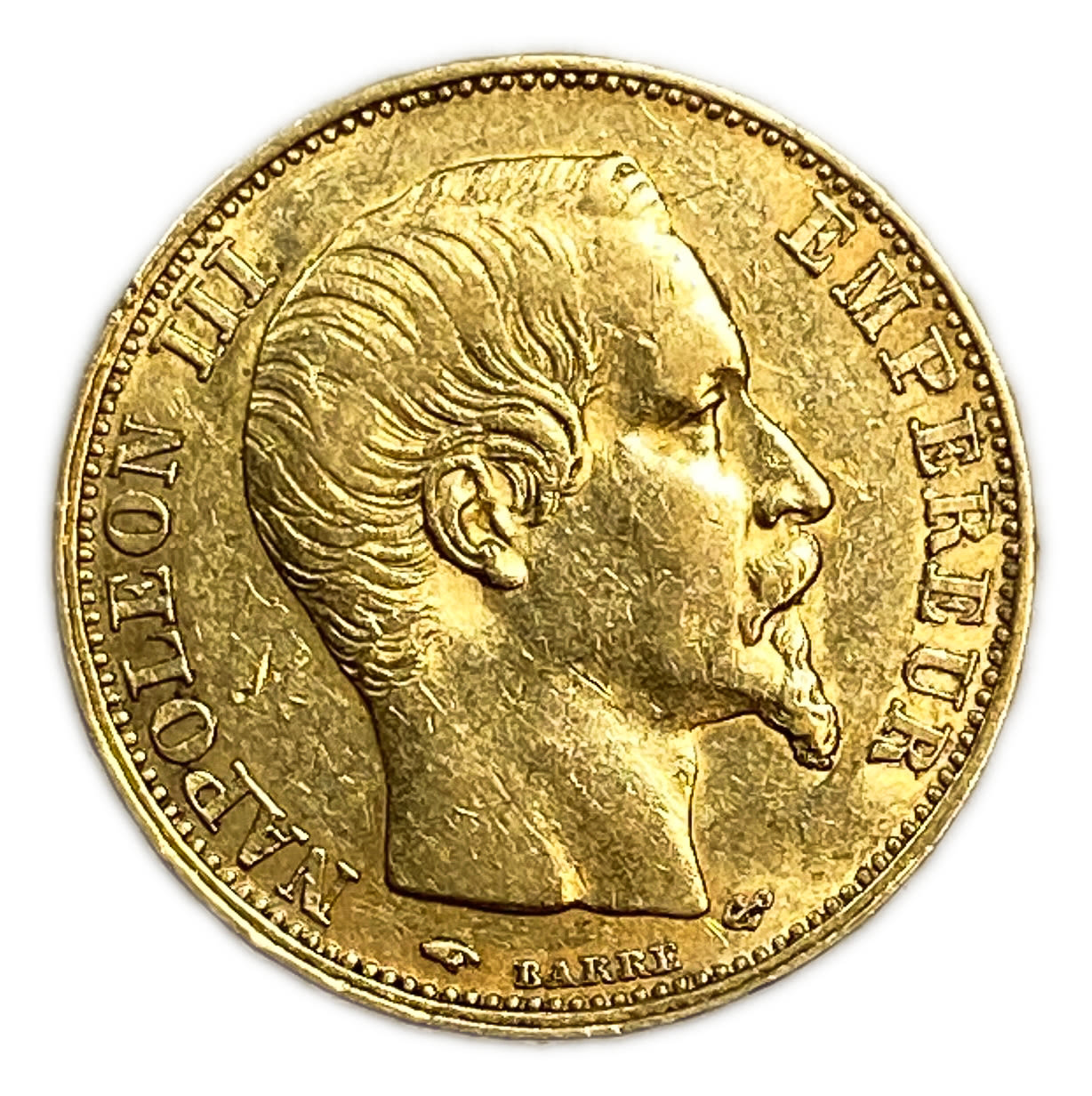 France - 20 Francs 1857 A - Napoleon III - Gold 900, 6.43, 21mm - 1 1