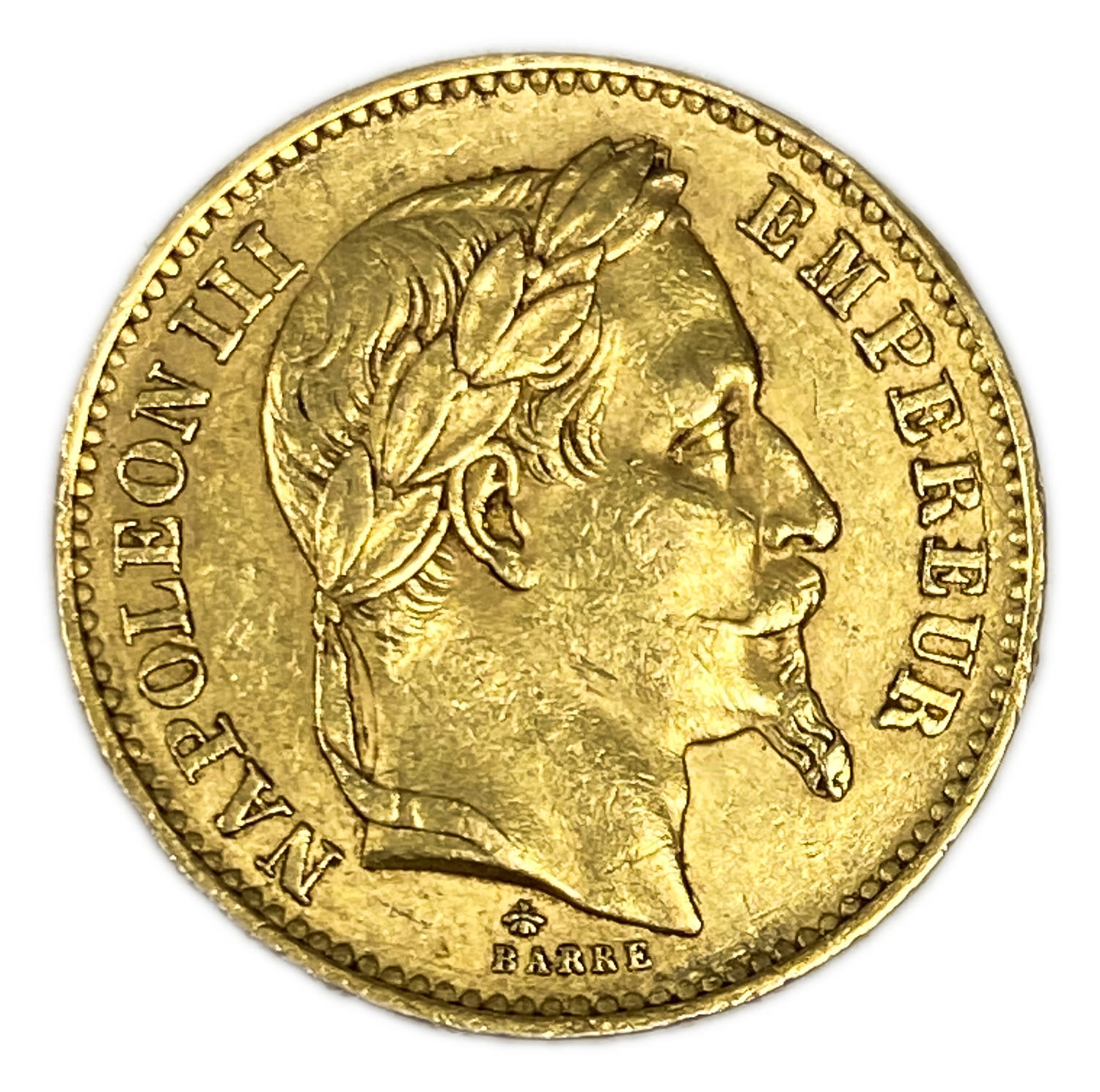 France - 20 Francs 1868 - Napoleon III - Gold 6.45, 6.45g, 21mm - 1 1