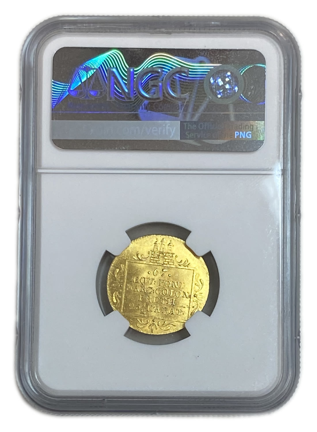 Germany - 1 Ducat 1807 - Hamburg - NGC MS 62 + - The highest graded known for this coin - Very Rare - 1 3
