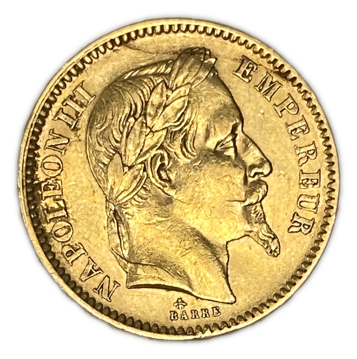 France - 20 Francs 1863 A - Gold 900, 6.45g, 22mm - 1 1