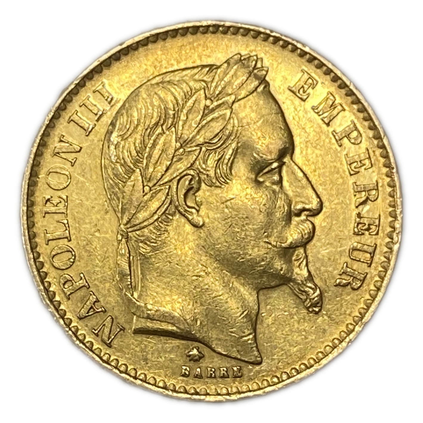 France - 20 Francs 1868 A - Gold 900, 6.45g, 22mm - 1 1