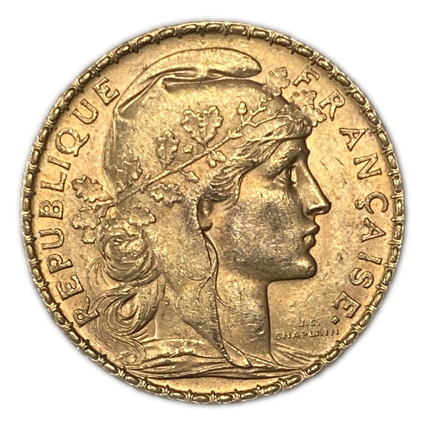 France - 20 Francs 1906 - Gold 900, 6.45g, 21mm - 1 1
