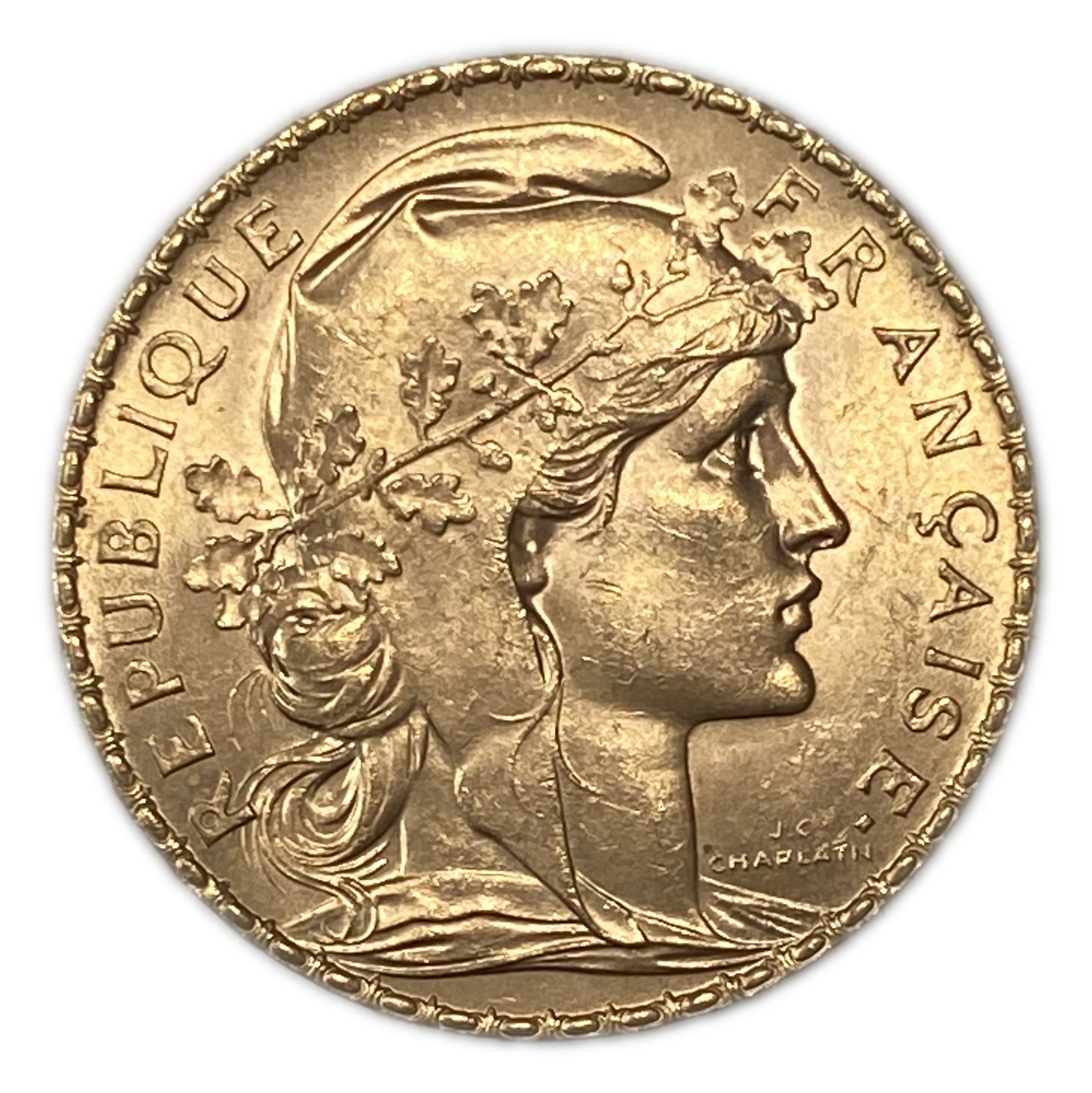 France - 20 Francs 1907 - Gold 900, 6.45g, 21mm - 1 1