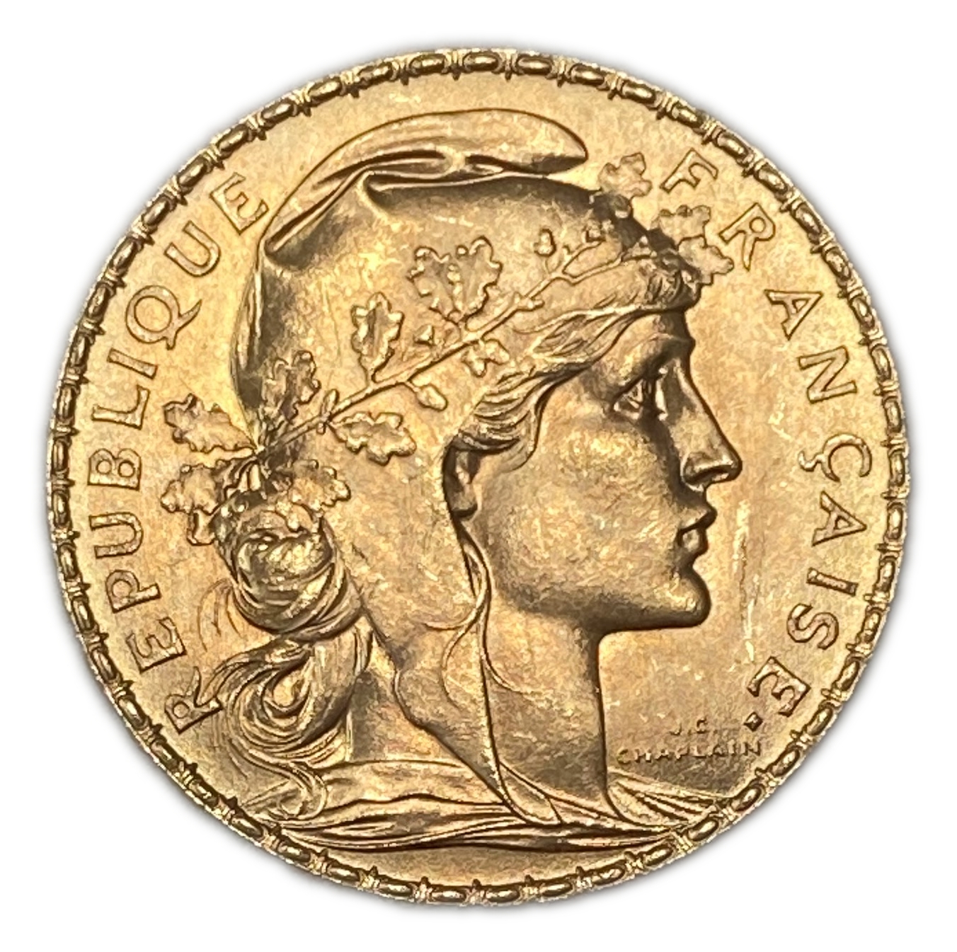 France - 20 Francs 1912 - Gold 900, 6.45g, 21mm - 1 1