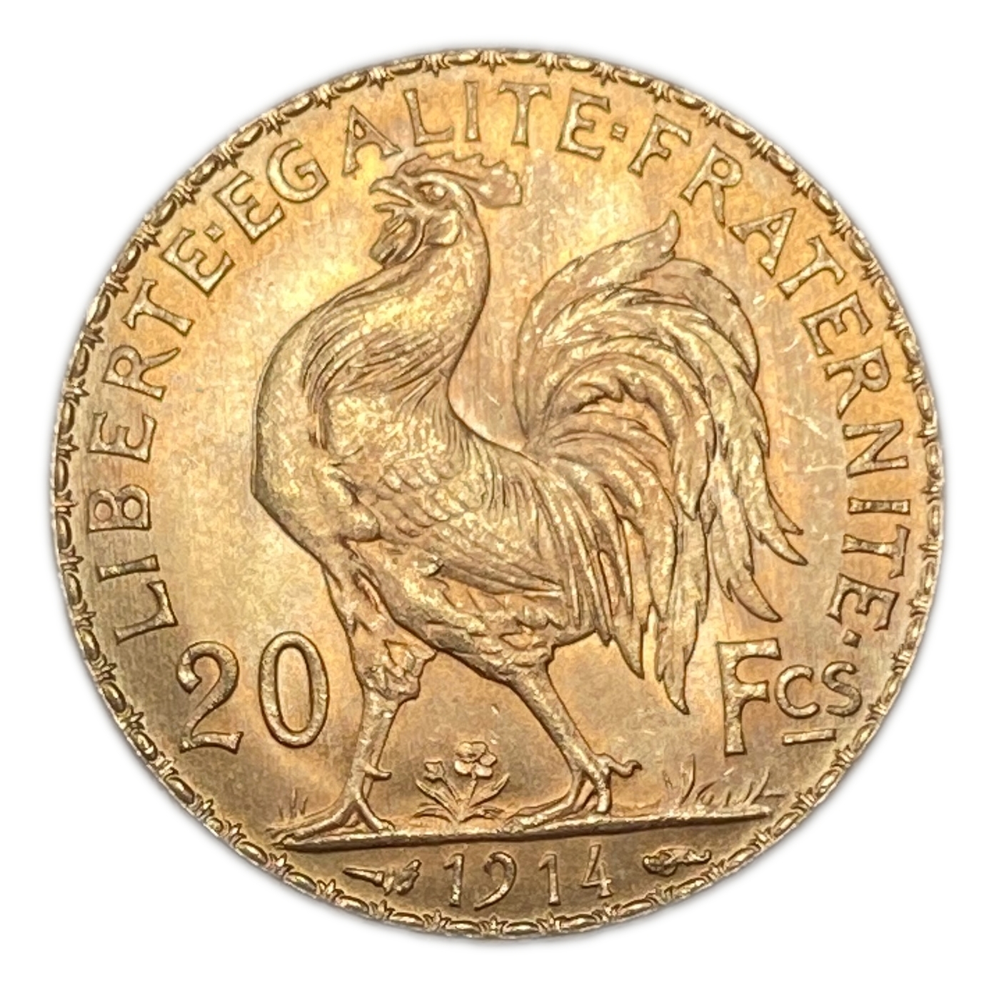 France - 20 Francs 1914 - Gold 900, 6.45g, 21mm - 1 0