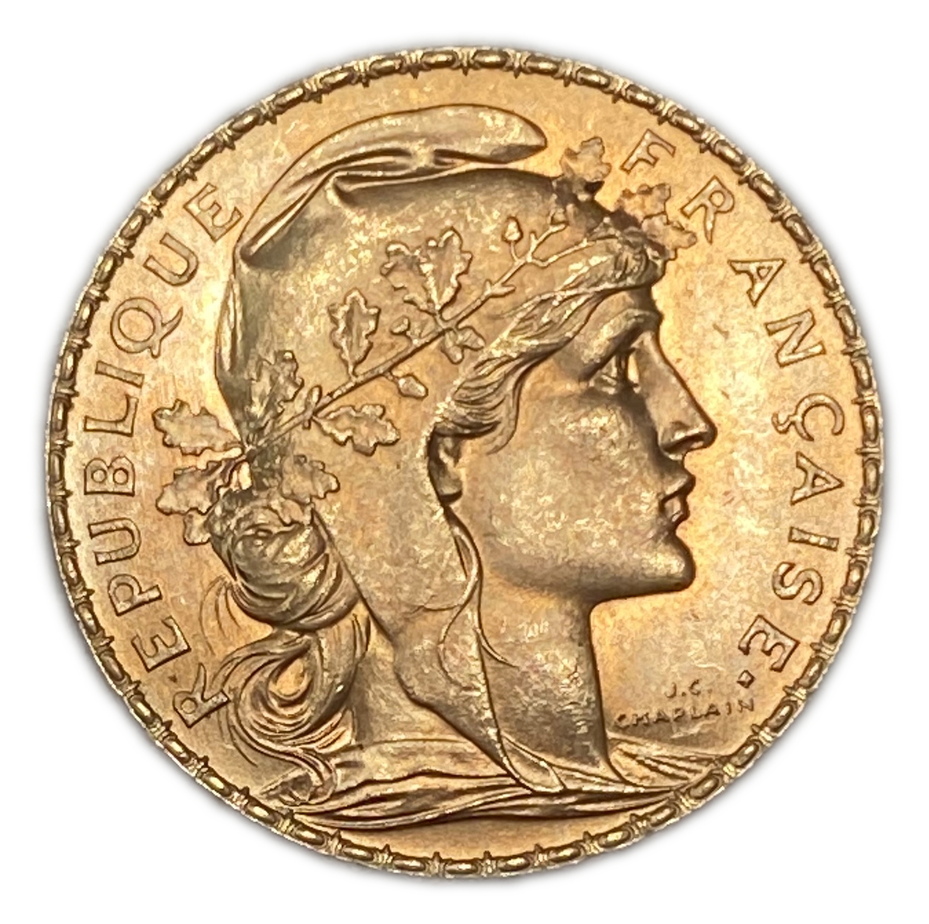 France - 20 Francs 1914 - Gold 900, 6.45g, 21mm - 1 1