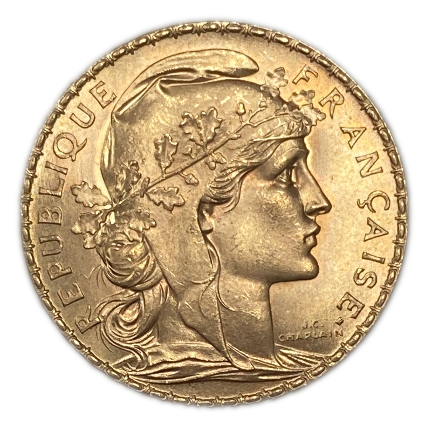 France - 20 Francs 1914 - Gold 900, 6.45g, 21mm - 1 1