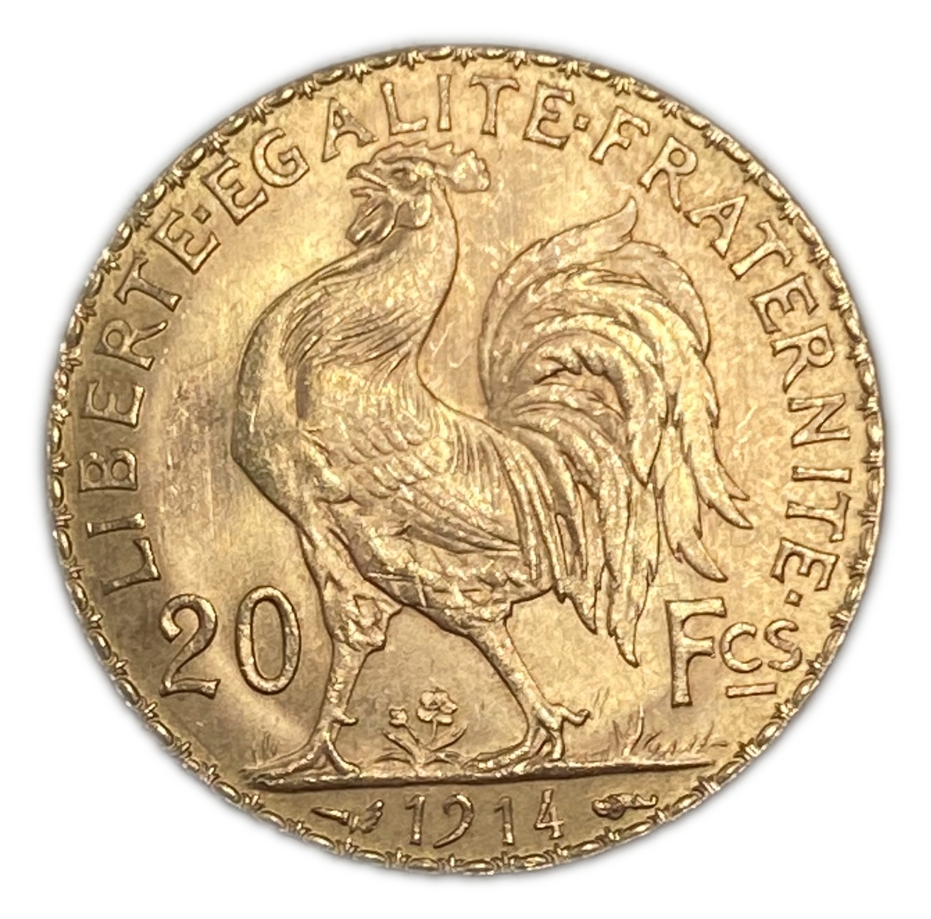 France - 20 Francs 1914 - Gold 900, 6.45g, 21mm - 1 0