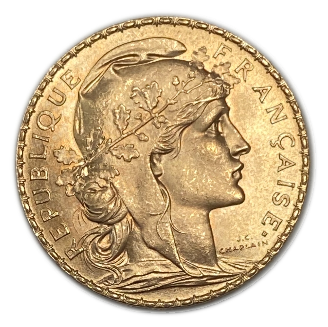 France - 20 Francs 1914 - Gold 900, 6.45g, 21mm - 1 1