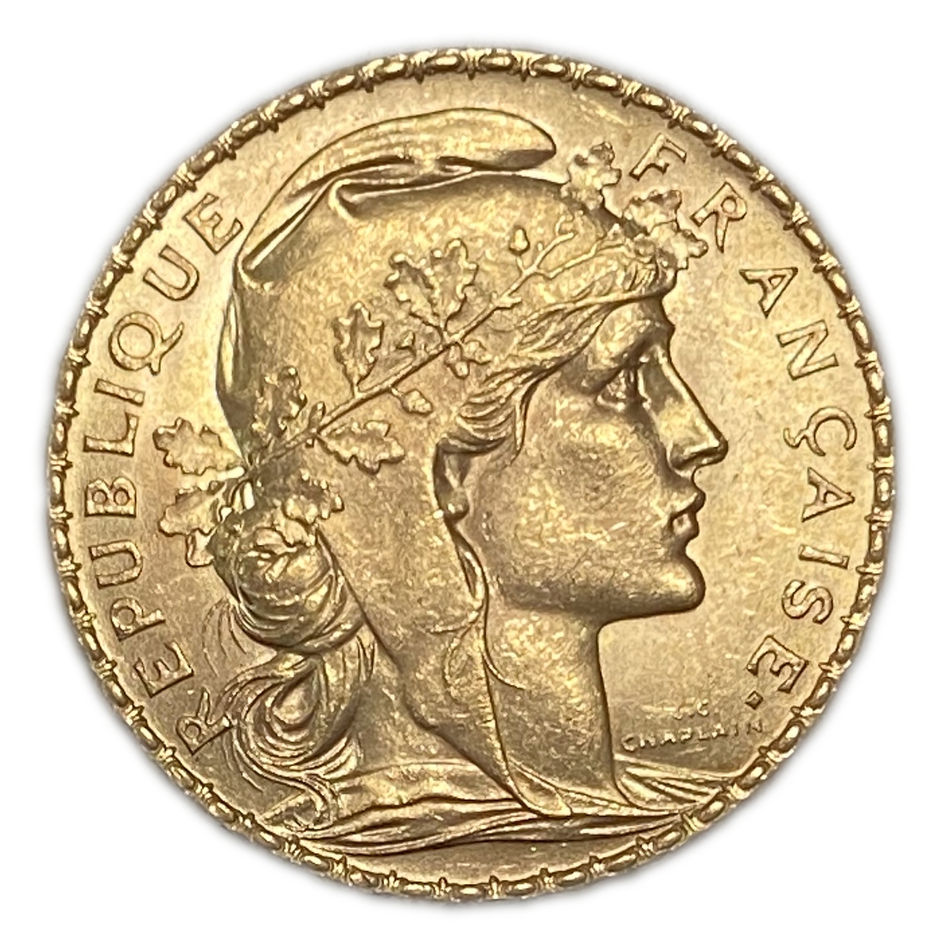 France - 20 Francs 1914 - Gold 900, 6.45g, 21mm - 1 1