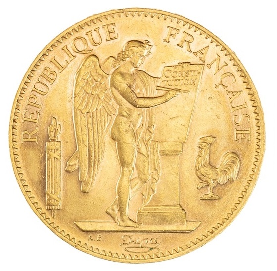 France - 100 Francs 1904 A - AU - Liberty - Gold 900, 32.25g, 37mm - 1 1