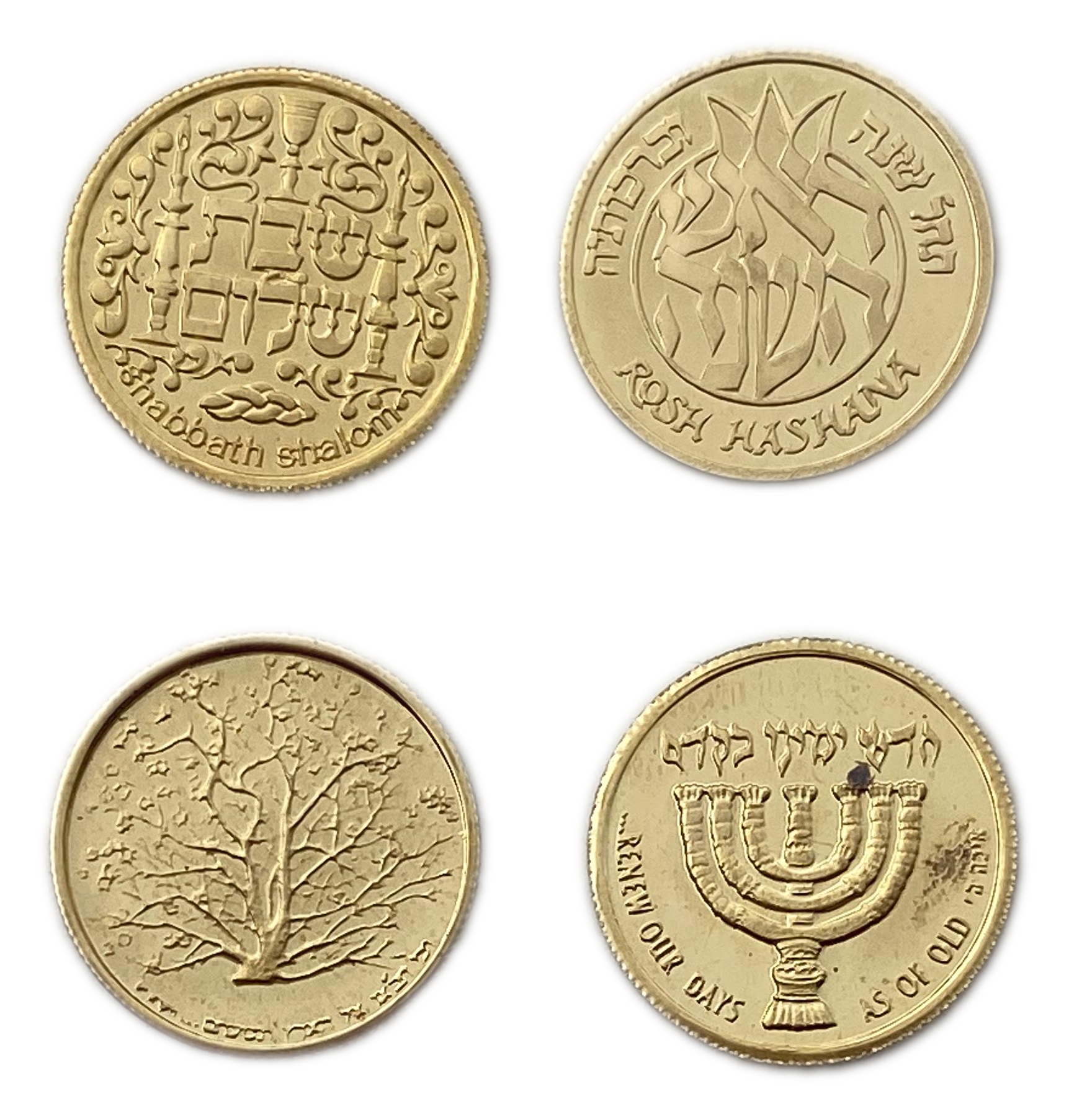 Israel - A complete and unblemished collection of 12 medals from the Holidays and Festivals series in gold weighing ... - 1 6