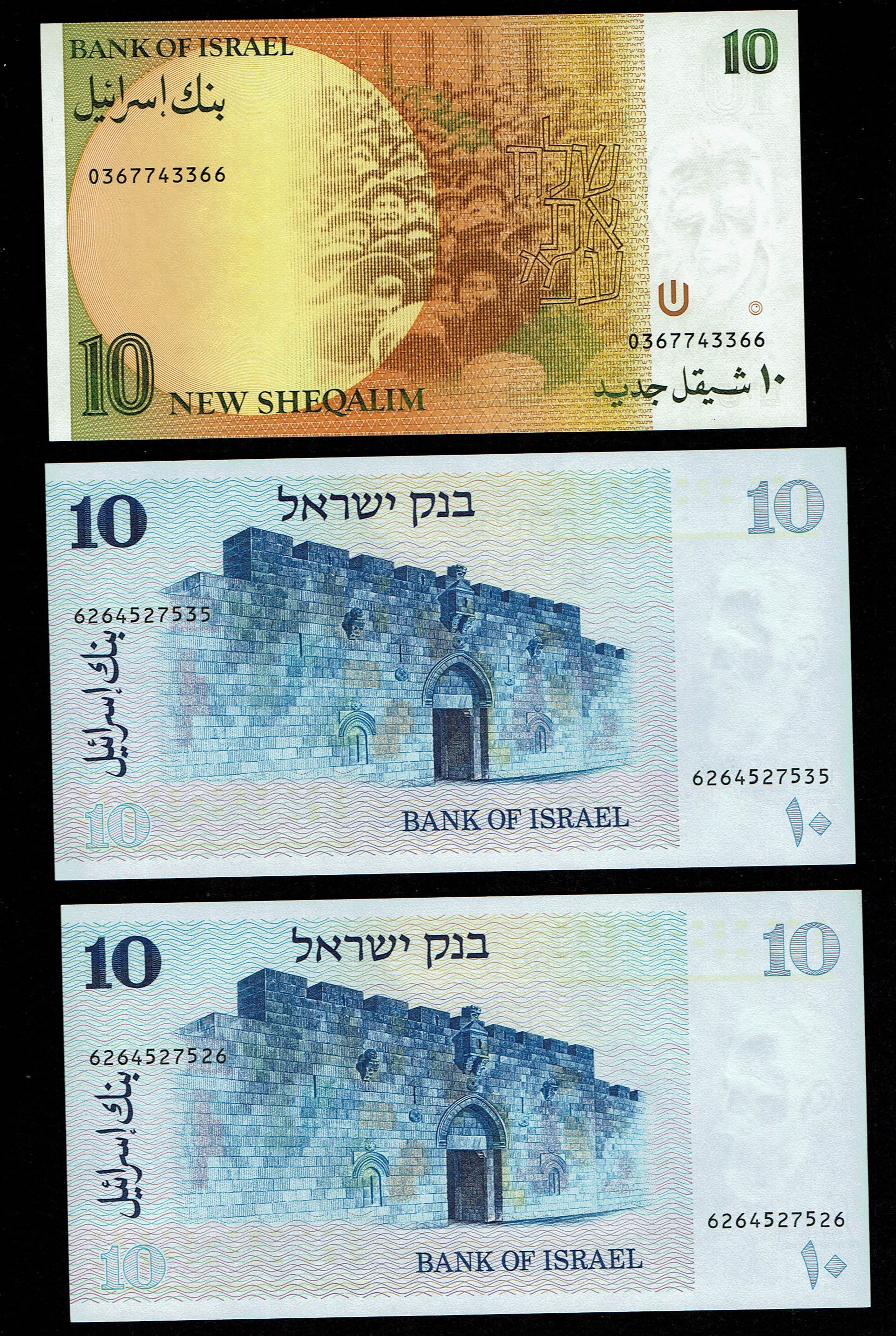 Israel - a group of 16 banknotes from different series, all in UNC conditions - 1 10