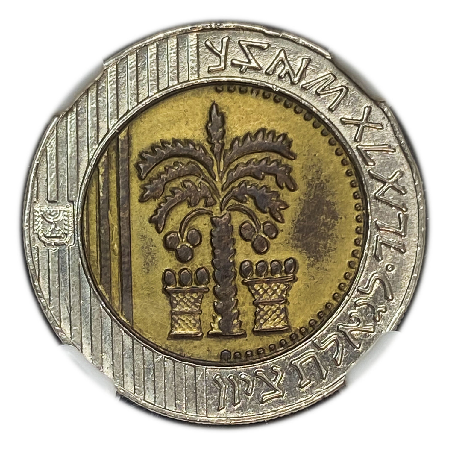 Israel - 10 Sheqels 1995 - With a Star - NGC AU DETAILS - 1 0