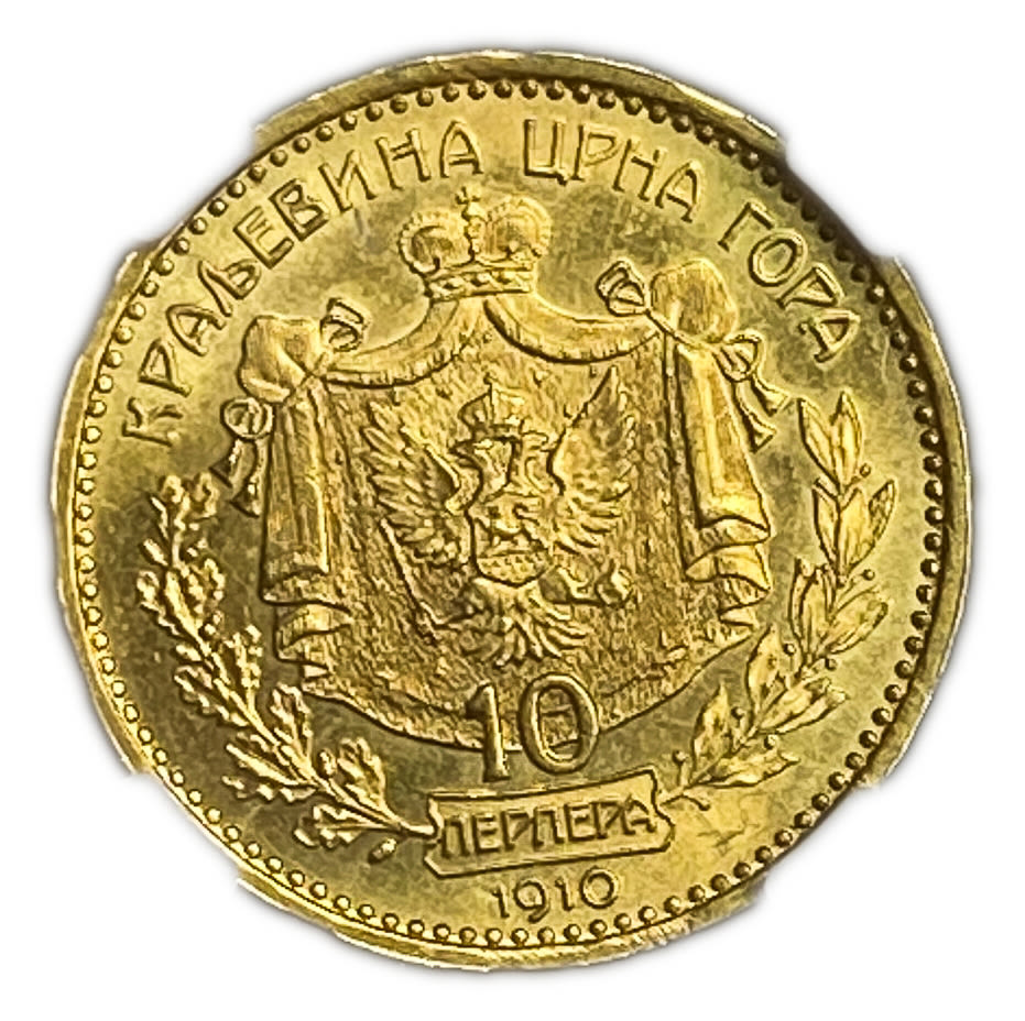 Montenegro - 10 Perpera - Nikola I - Gold 900, 3.38g, 19mm - NGC MS 62
Only 10% fees + VAT ... - 1 1