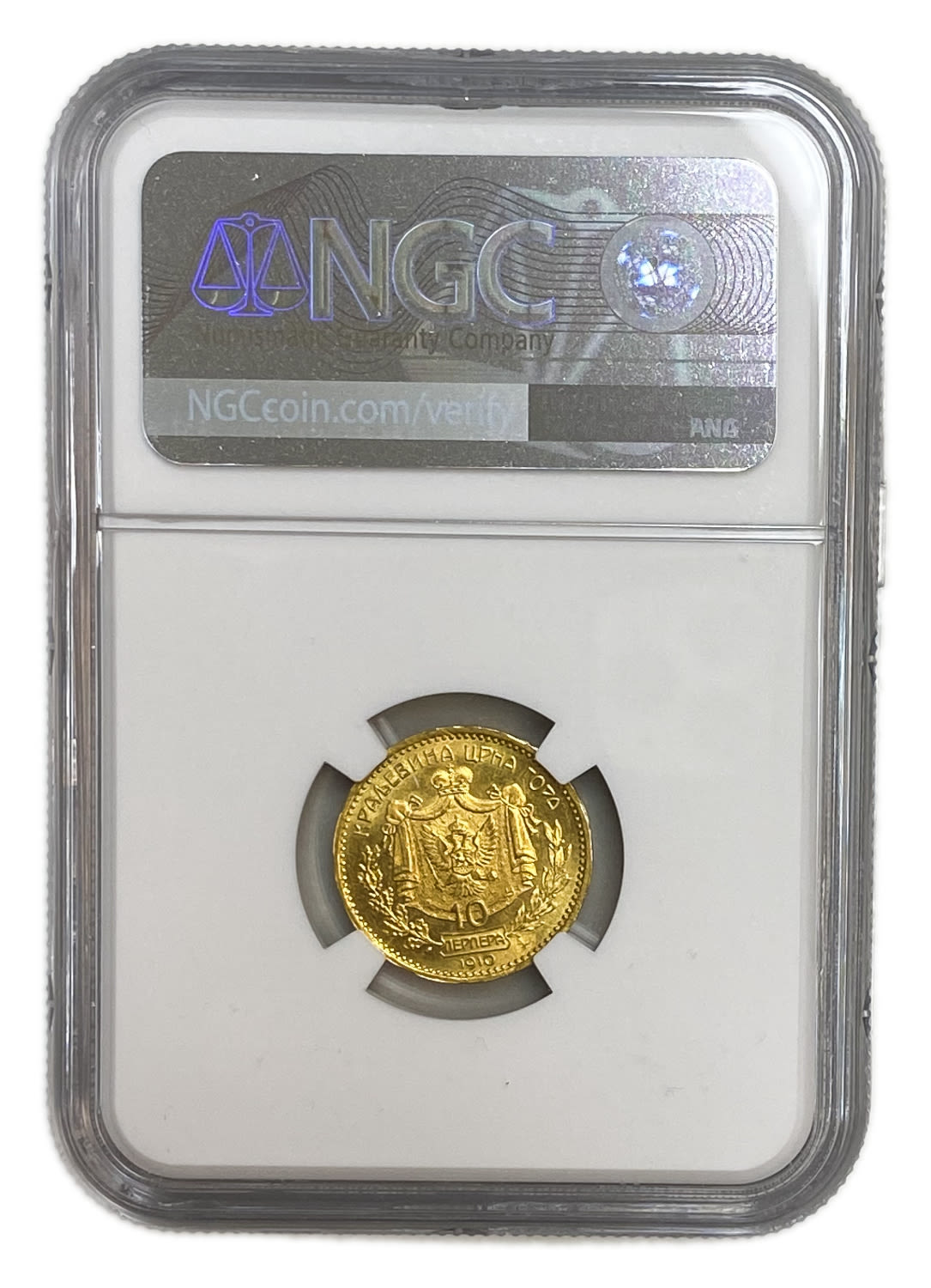 Montenegro - 10 Perpera - Nikola I - Gold 900, 3.38g, 19mm - NGC MS 62
Only 10% fees + VAT ... - 1 3