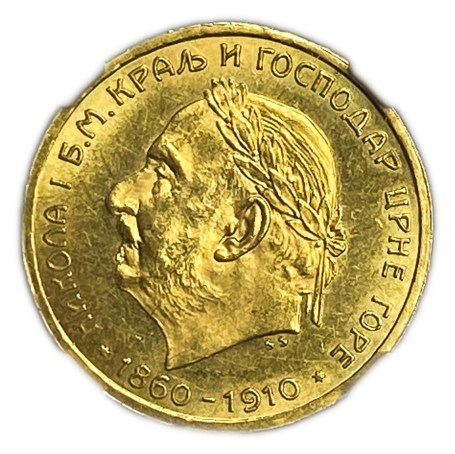 Montenegro - 10 Perpera - Nikola I - Gold 900, 3.38g, 19mm - NGC MS 62
Only 10% fees + VAT ... - 1 0