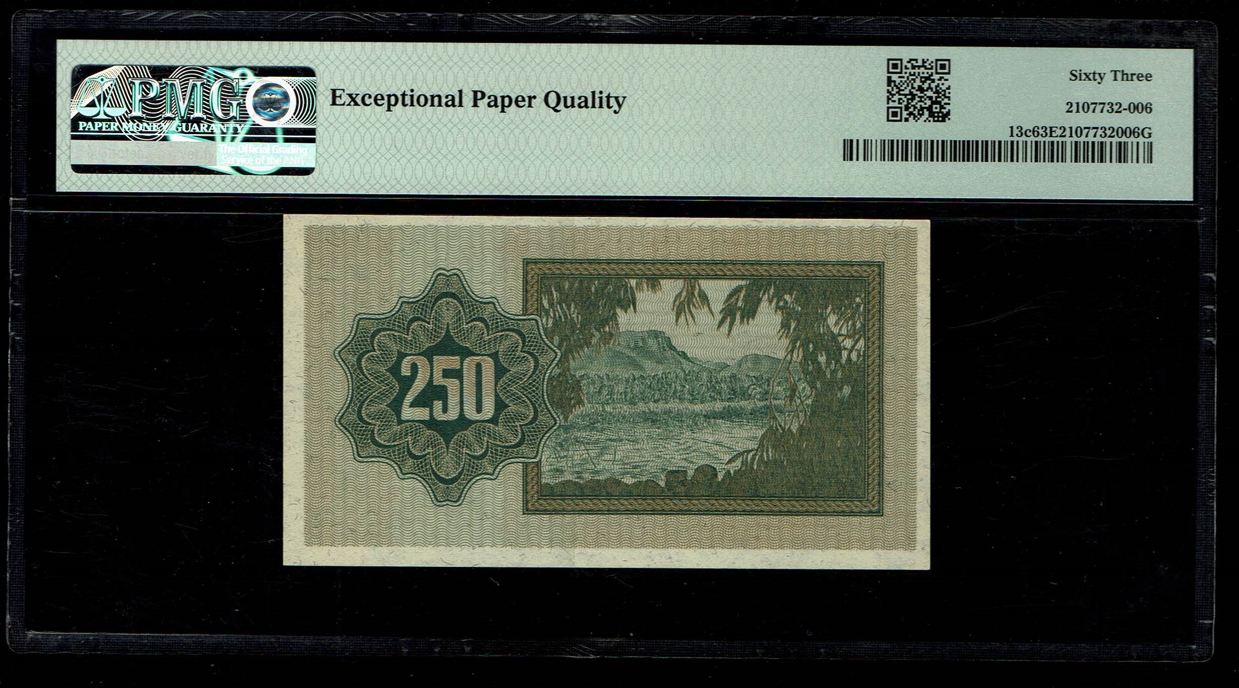 Israel - 250 Prutah 1952 - PMG 65 EPQ - Prefix B
In 1952 it was decided to issue, in addition to the ... - 1 1