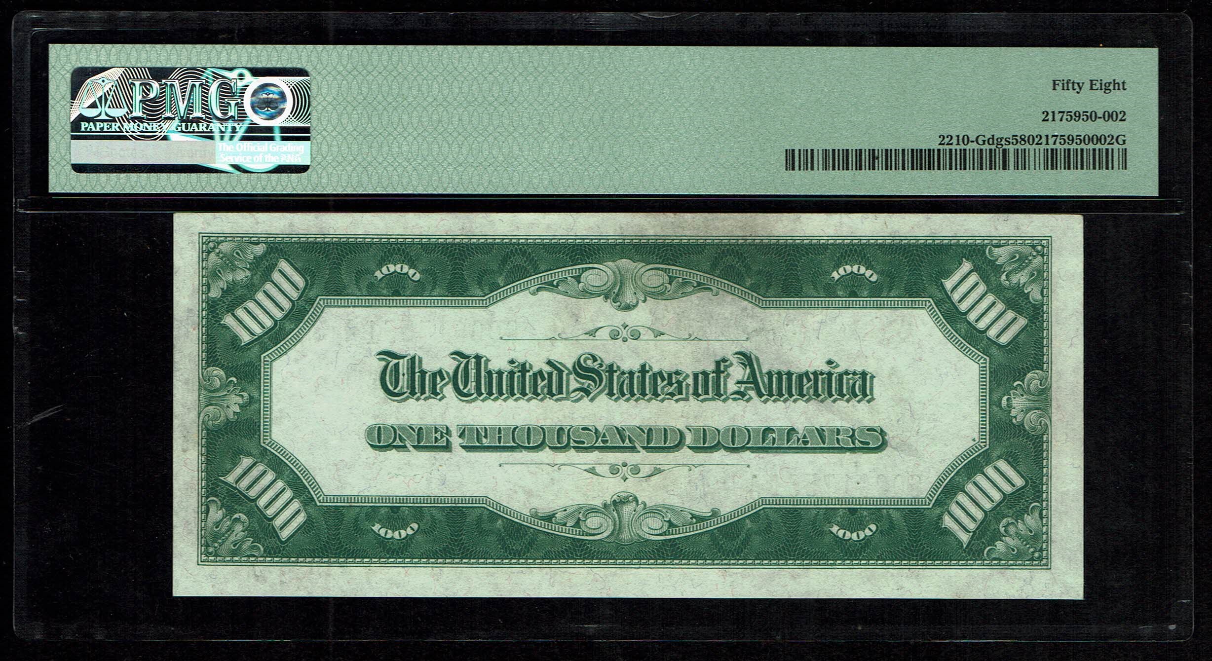USA - 1000 Dollar 1928 - Chicago - PMG AU 58 - Rare - 1 1