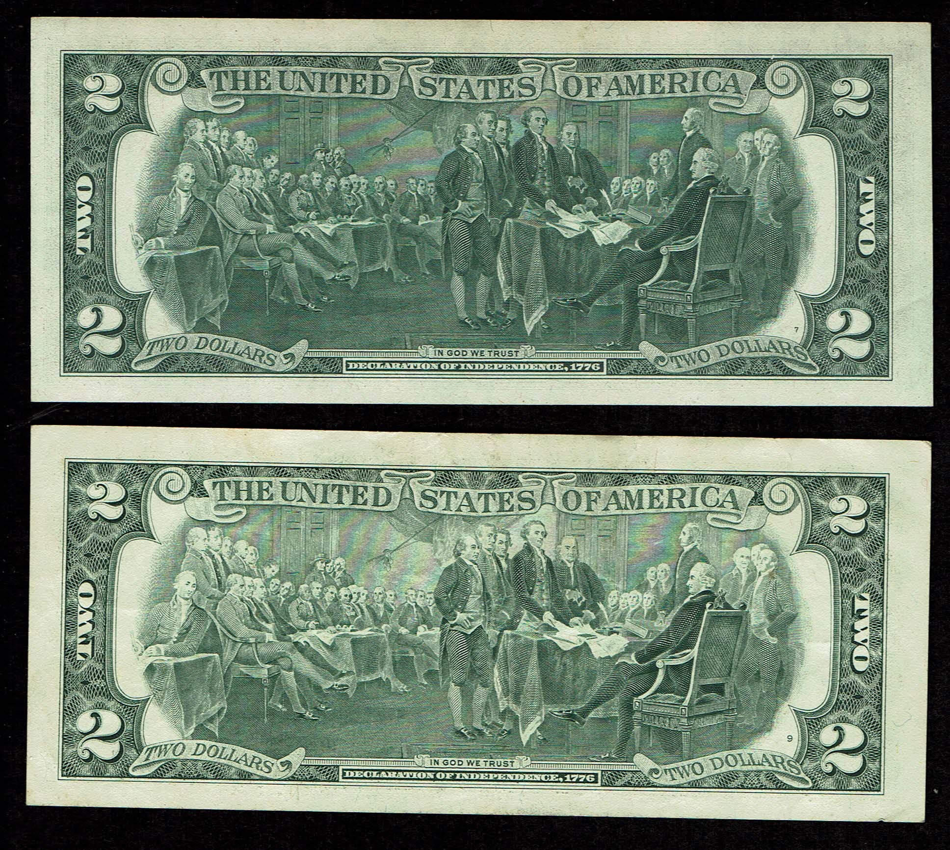 USA - Lot of 10 banknotes of 1 and 2 Dollar from differnet years - F-VF - 1 6
