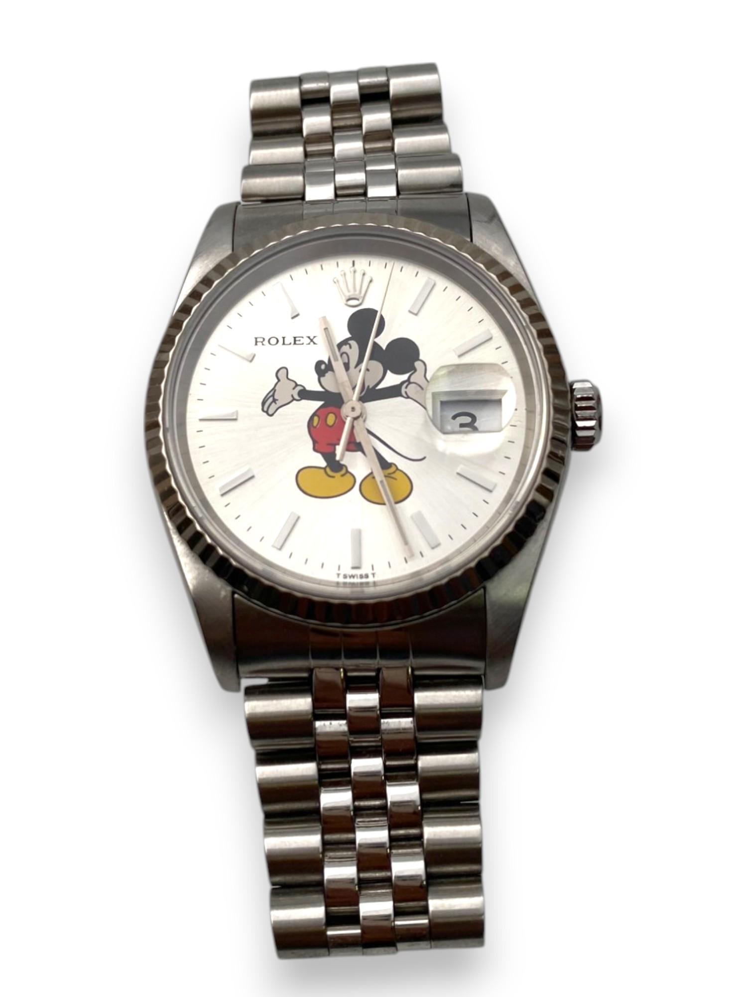 Rolex Datejust 36 RE 16234 Fullset + Mickey Mouse After Makert Dial - 1 4