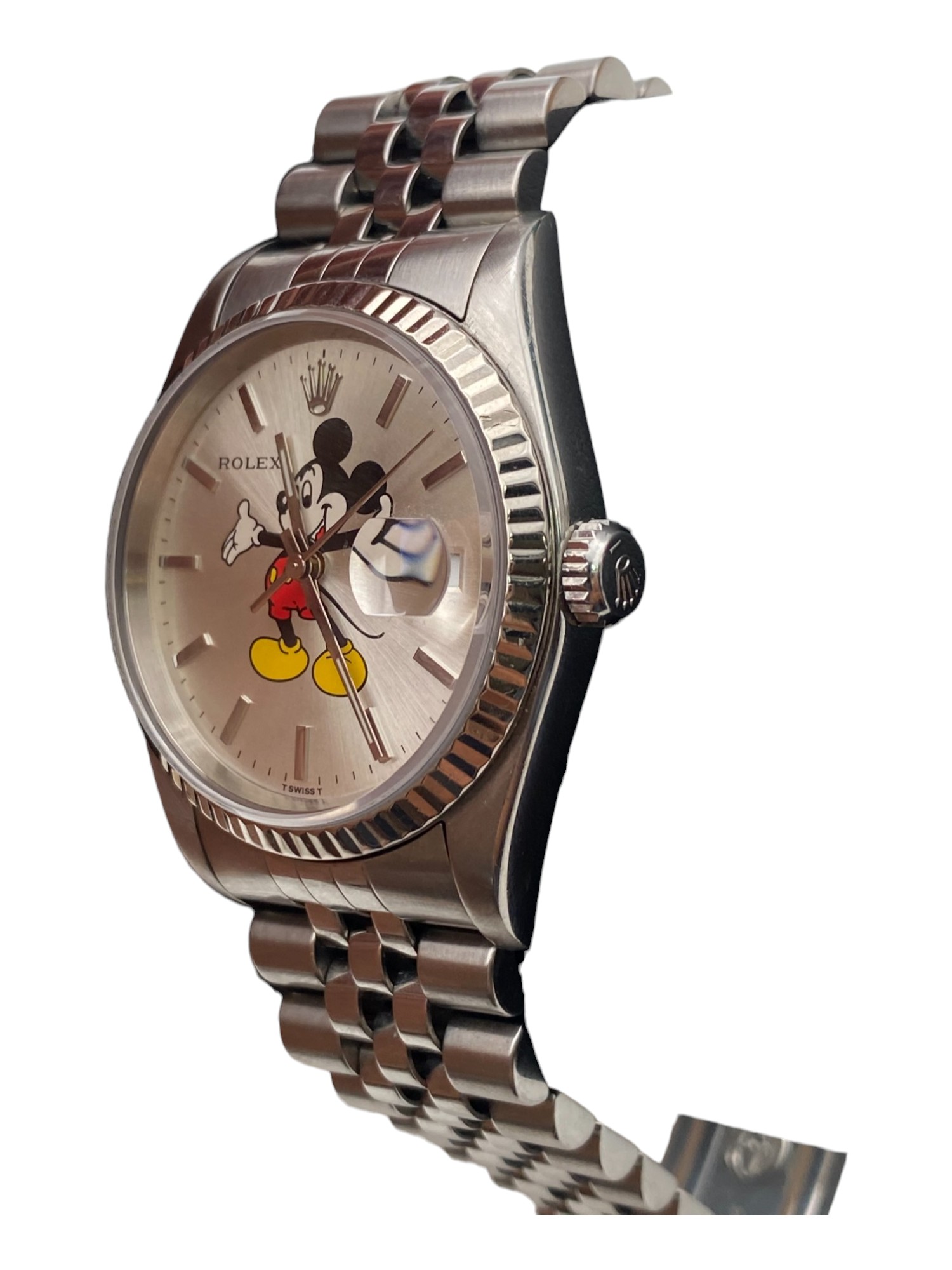 Rolex Datejust 36 RE 16234 Fullset + Mickey Mouse After Makert Dial - 1 1