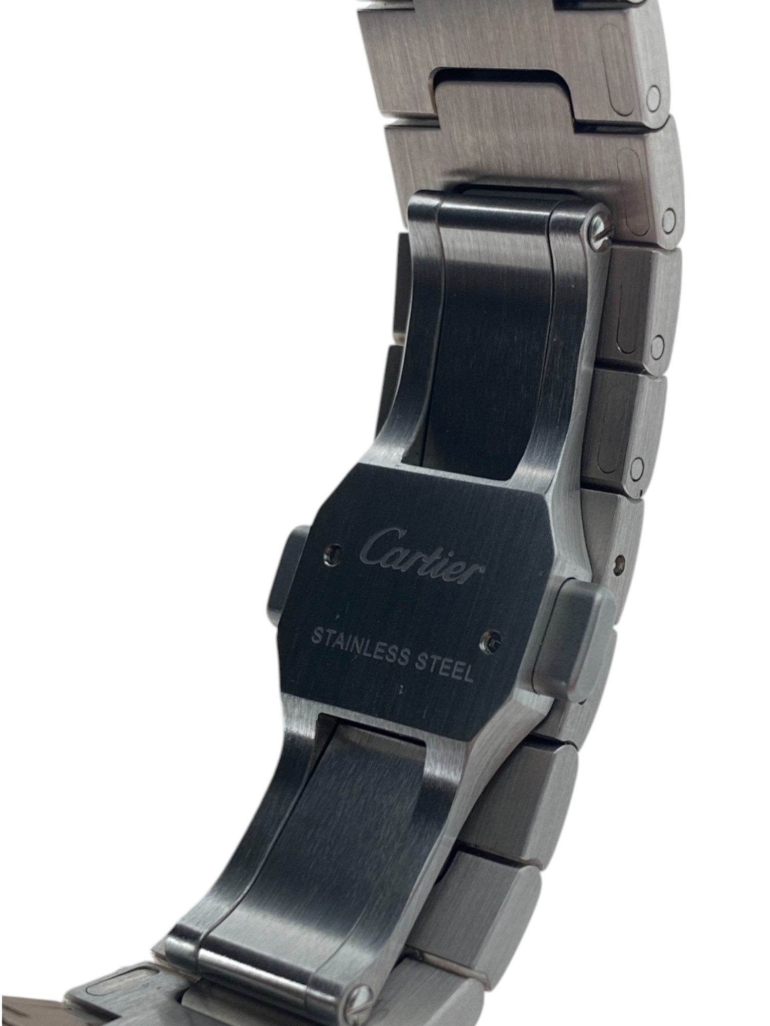 Cartier Santos M Size After Market Full Iced Diamonds Set PAVE DIAL - 1 4