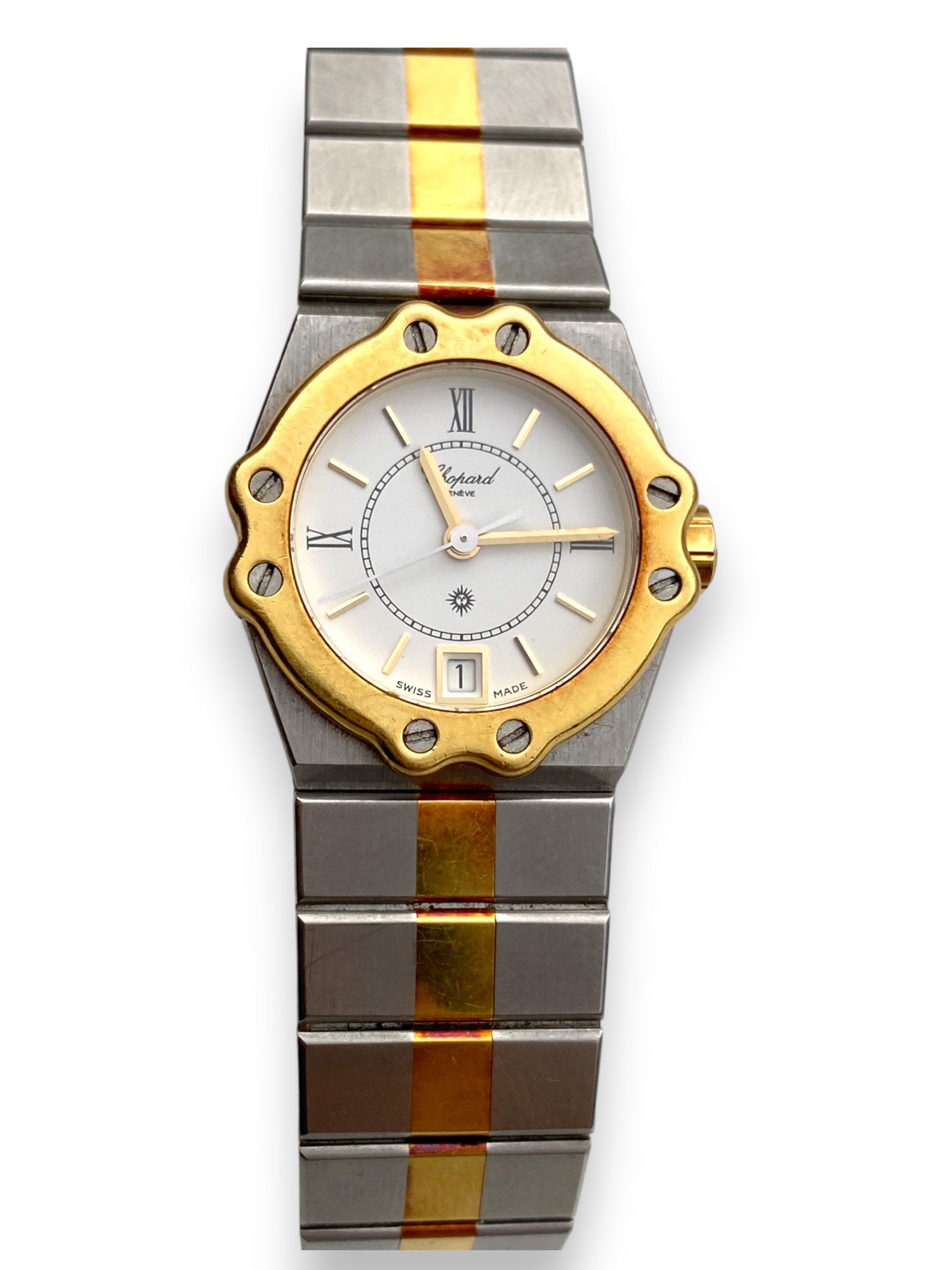 Chopard St. Moritz 18k Yellow Gold/Steel Ladies REF 8024