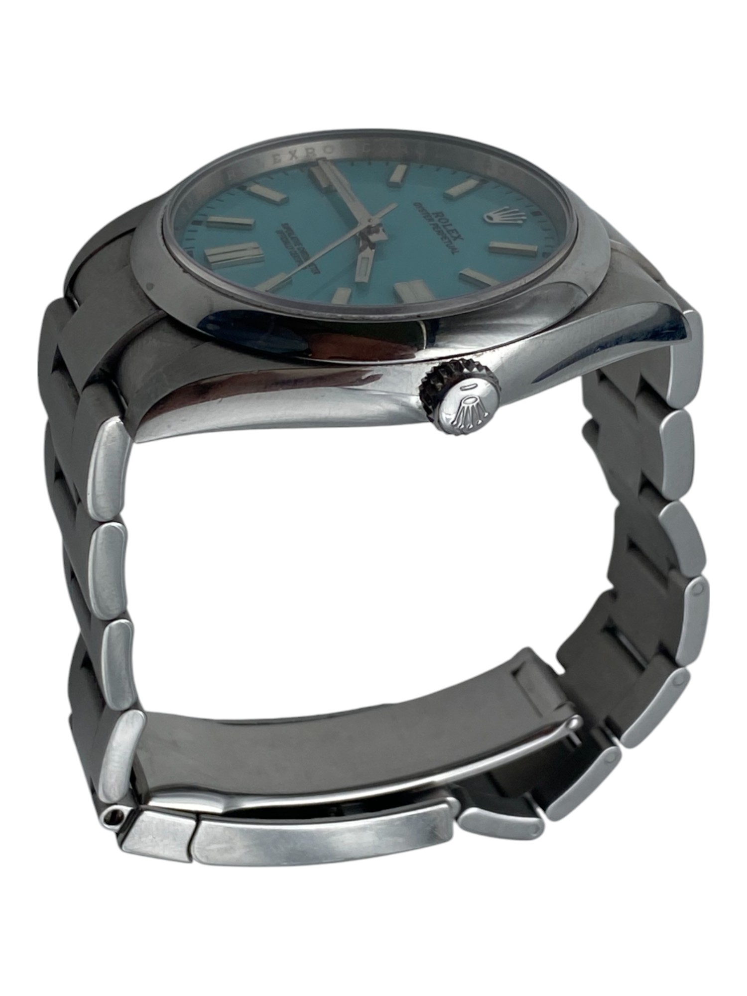 Rolex Oyster Perpetual 124000 with Aftermarket Torqize “Tiffany” Dial With Papers - 1 2