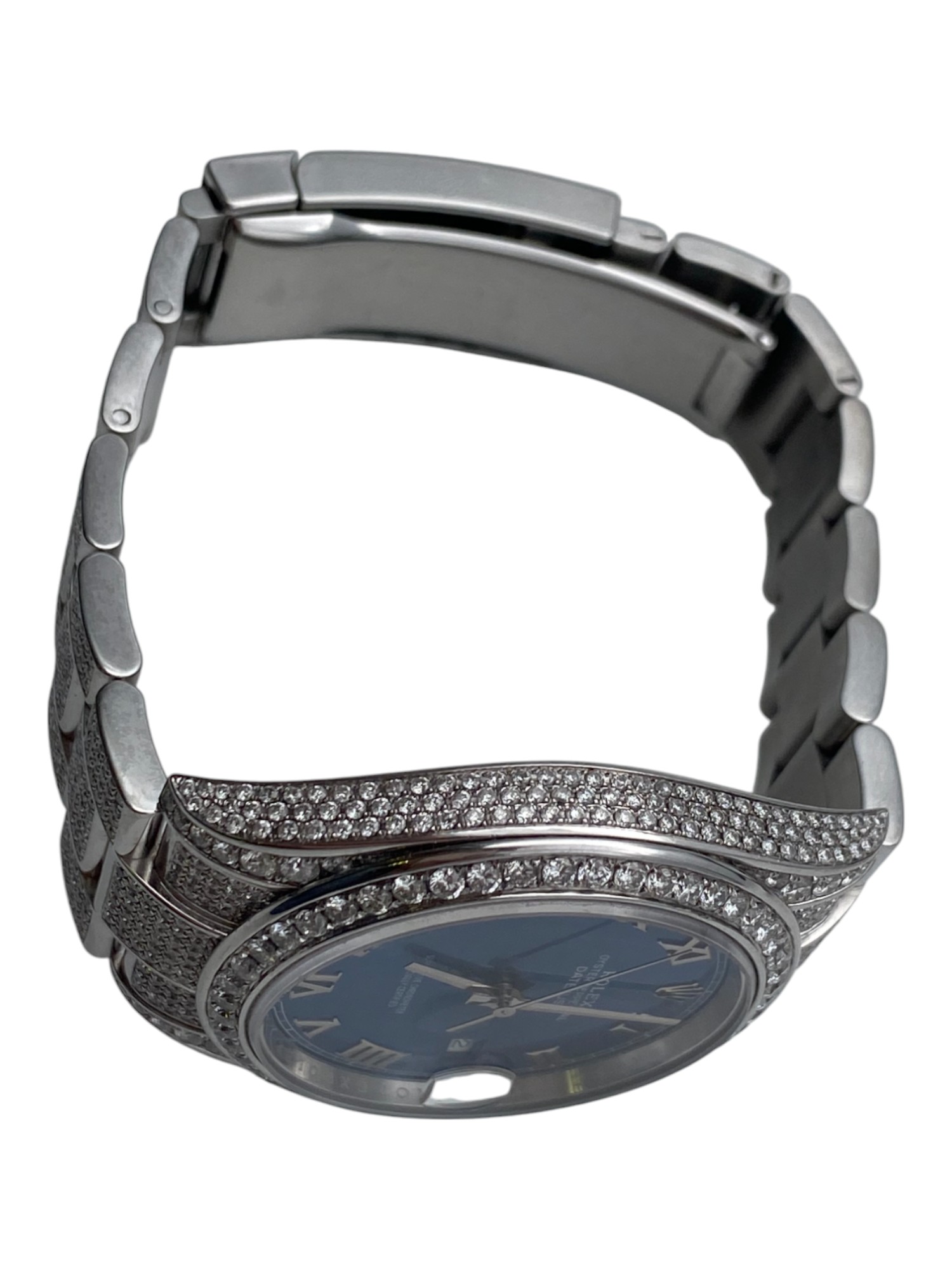 Rolex Datejust 41 AZZURRO Blue Ater Market Diamonds Set with Papers - 1 3