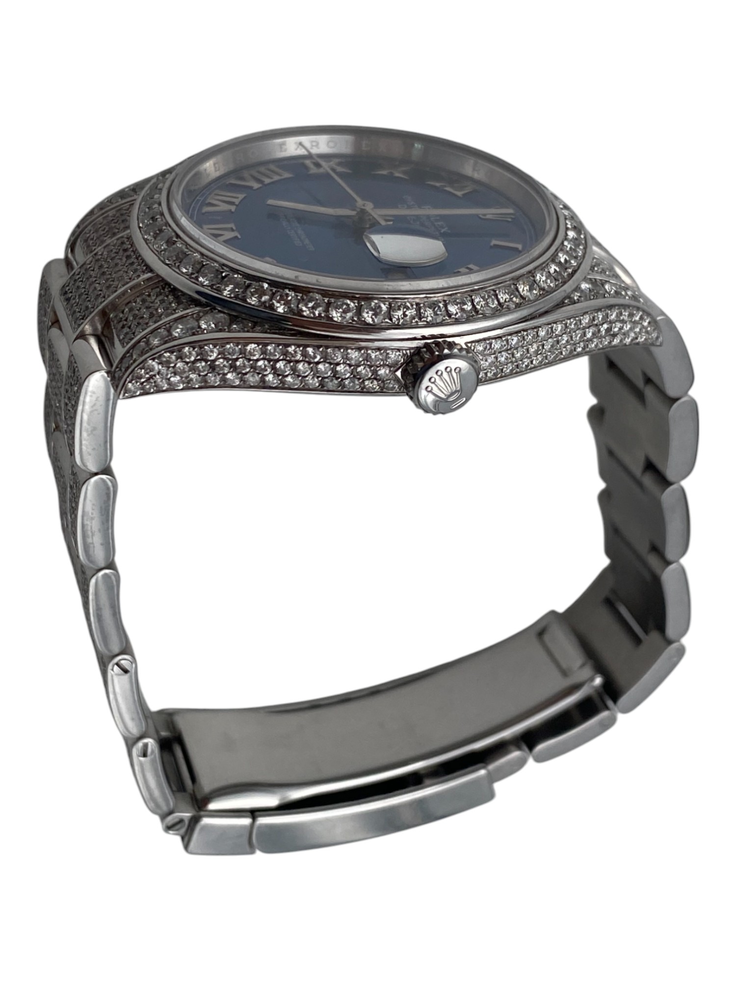 Rolex Datejust 41 AZZURRO Blue Ater Market Diamonds Set with Papers - 1 2