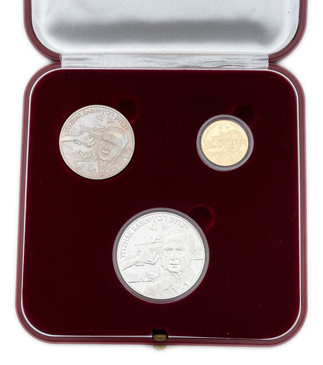 Israel - Yitzhak Rabin set - EURO Israel - gold/916|silver/925|nickel
Issued by the Government ... - 1 11