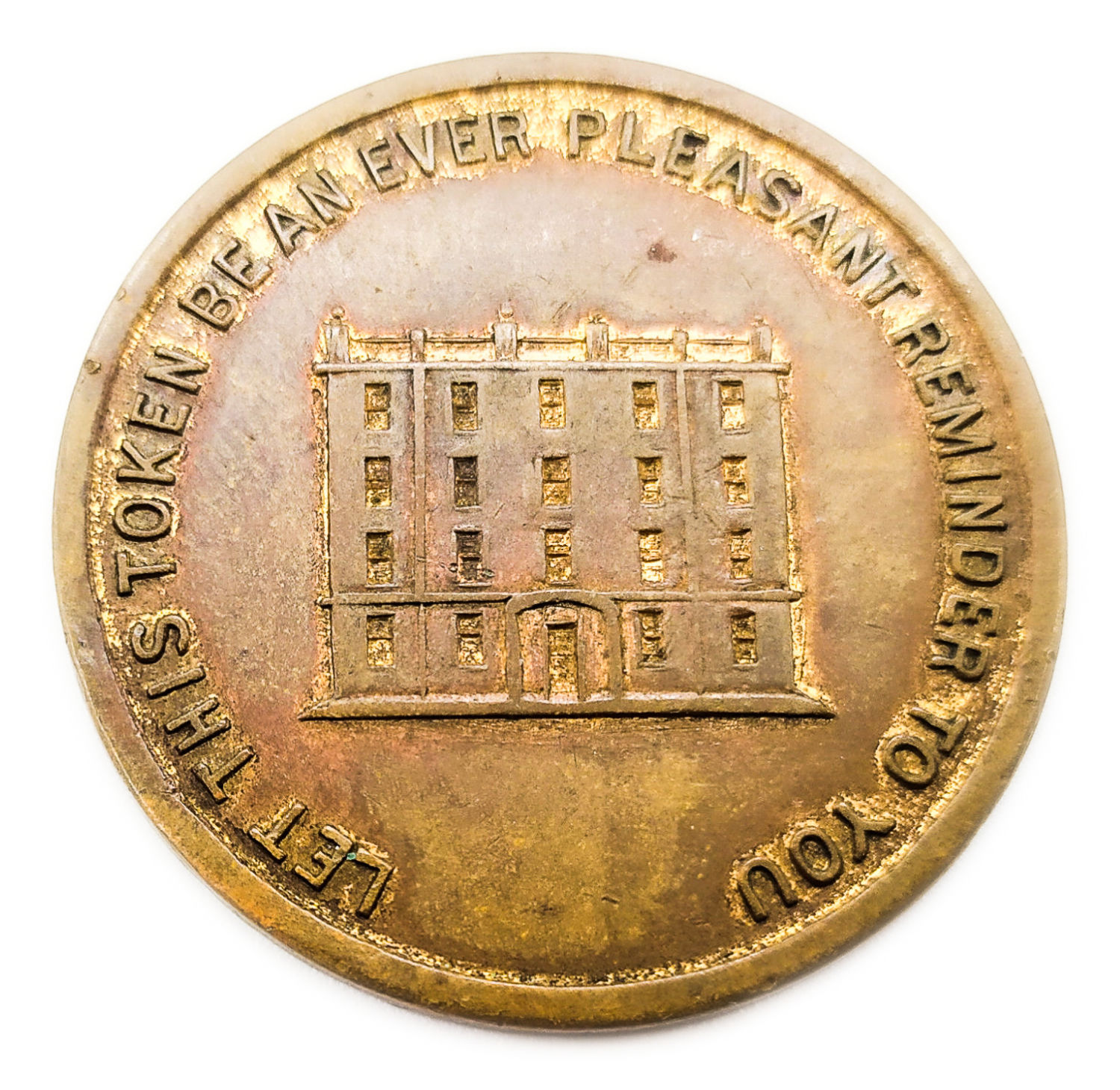 Judaica / Zionism - Donation token - Rabbi Akibah Eiger Yeshiva
Front: The upper part was written ... - 1 1