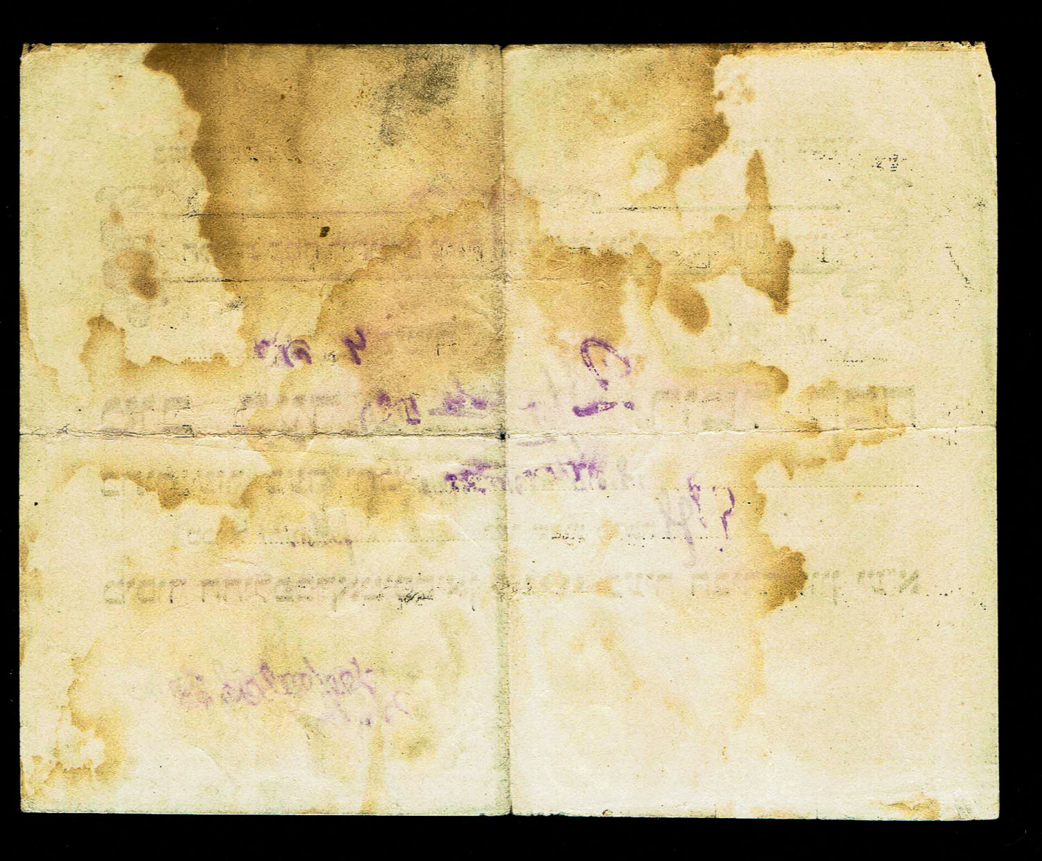 Paper money token- Palestine - food voucher for one person "Good for half a flour" - Vienna, World War I ... - 1 1