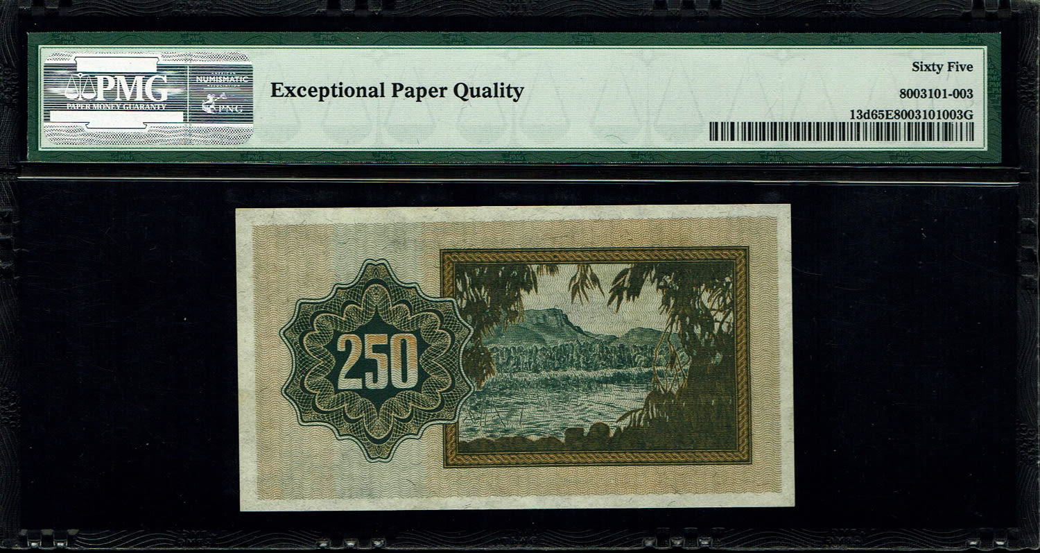 Israel - 250 Prutah 1952 - "Menorah left" - PMG 65 EPQ - Prefix C
In 1952 it was decided to issue ... - 1 1