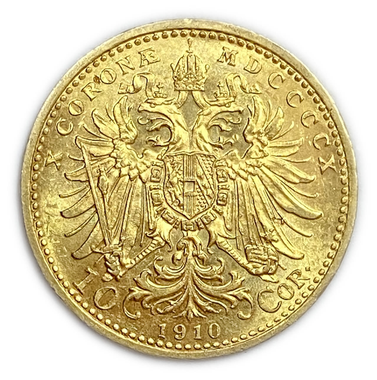 Austria - 10 krona 1910 - AU-UNC - gold 900, 19 mm, 3.39 g
Only 10% fees + VAT on this ... - 1 1