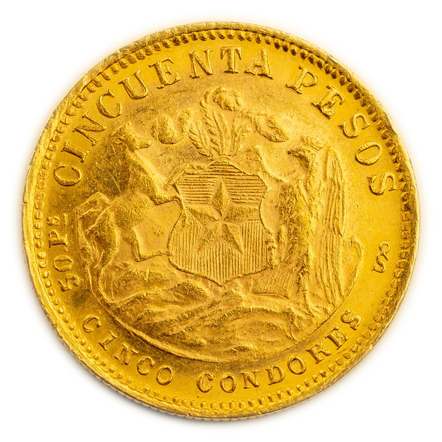 Chile - 50 pesos 1926 - gold 900, 10.15 g, 24.5 mm
Only 10% fees + VAT on this ... - 1 1