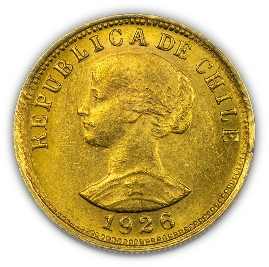 Chile - 50 pesos 1926 - gold 900, 10.15 g, 24.5 mm
Only 10% fees + VAT on this item
... - 1 2