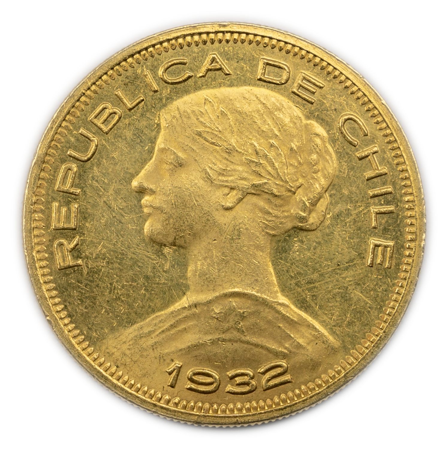 Chile - 100 Pesos 1932 - Gold 900, 20.32g, 31mm
Only 10% fees + VAT on this ...