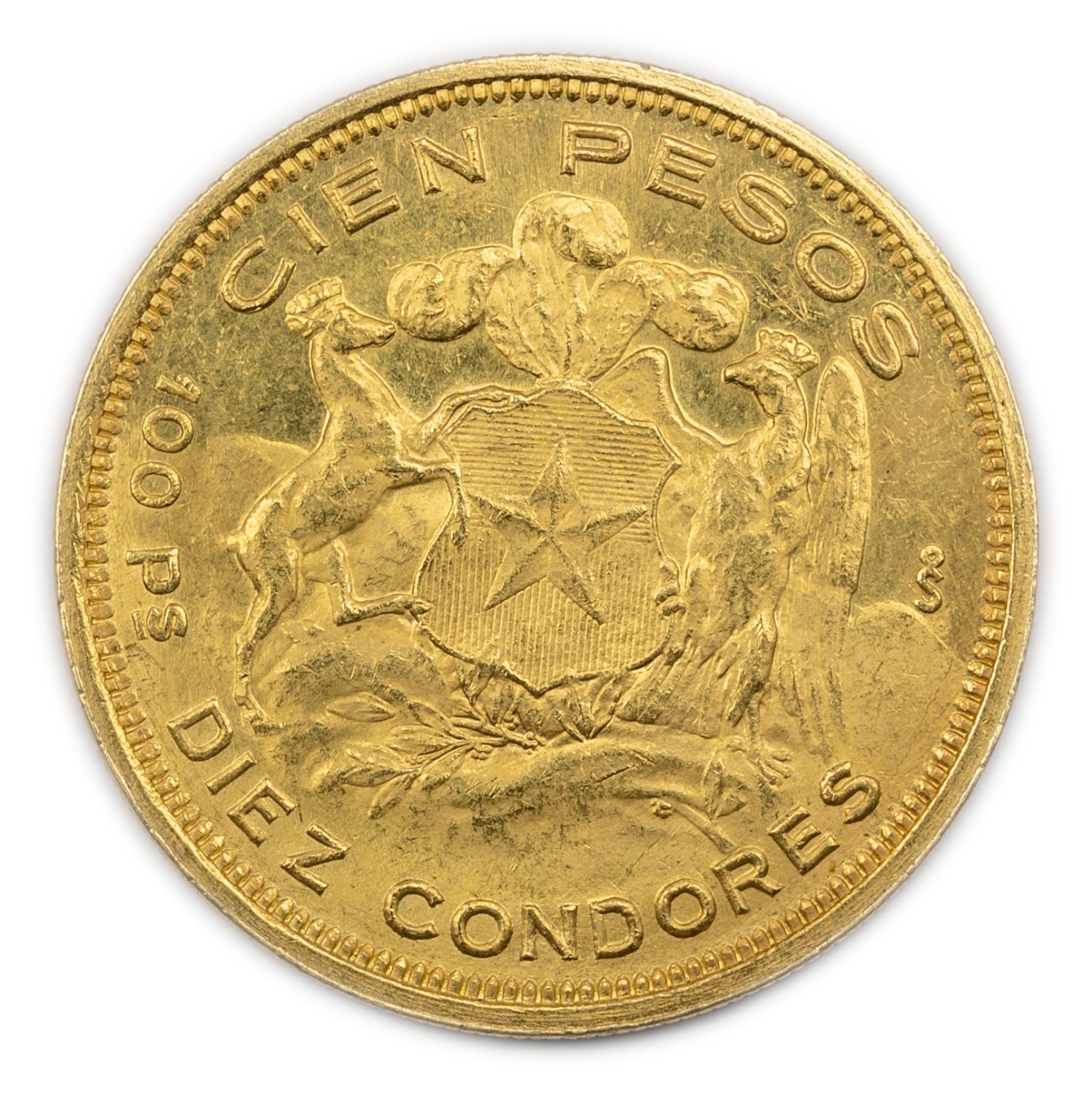 Chile - 100 Pesos 1932 - Gold 900, 20.32g, 31mm
Only 10% fees + VAT on this ... - 1 1