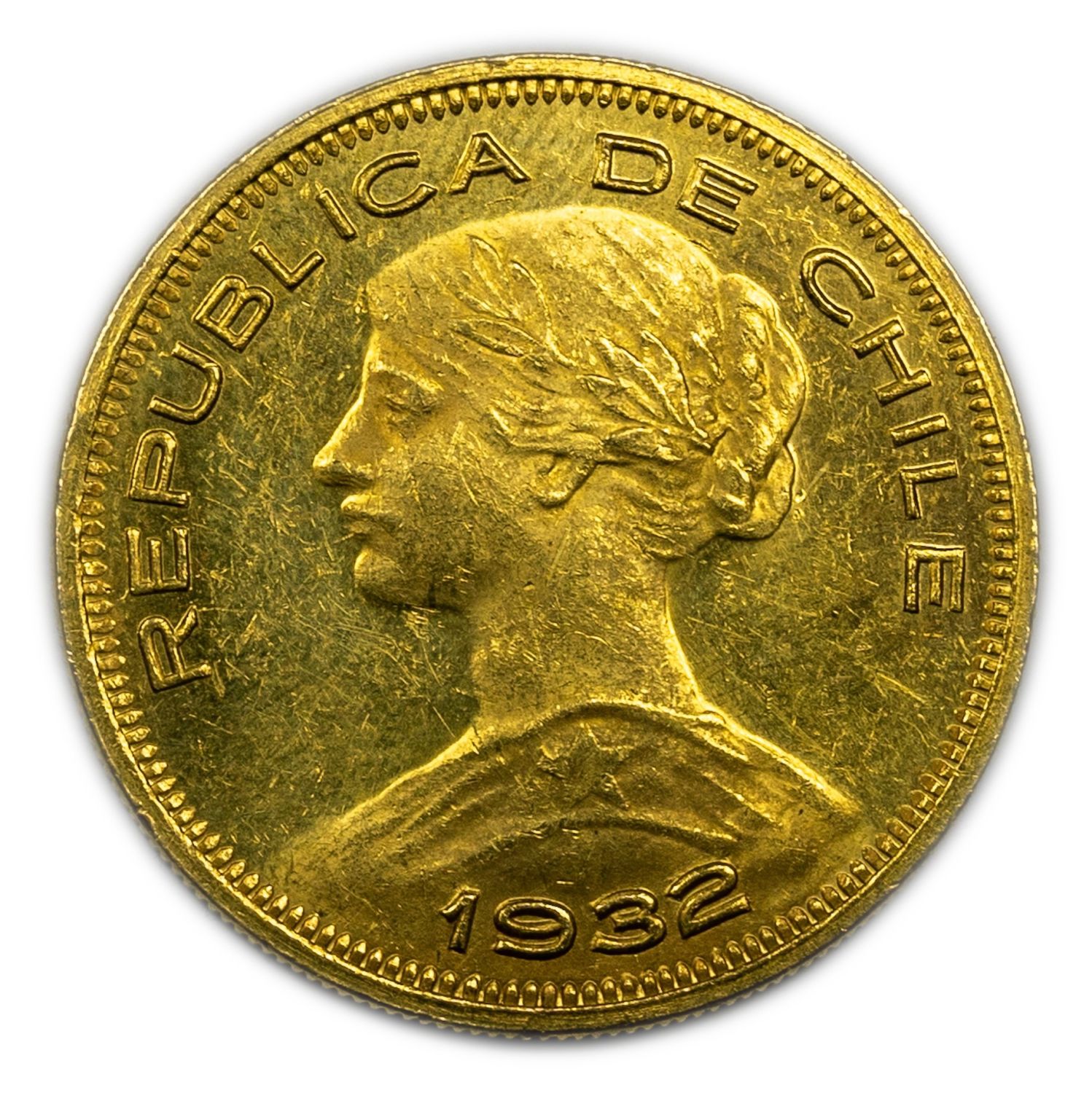 Chile - 100 Pesos 1932 - Gold 900, 20.32g, 31mm
Only 10% fees + VAT on this ... - 1 2