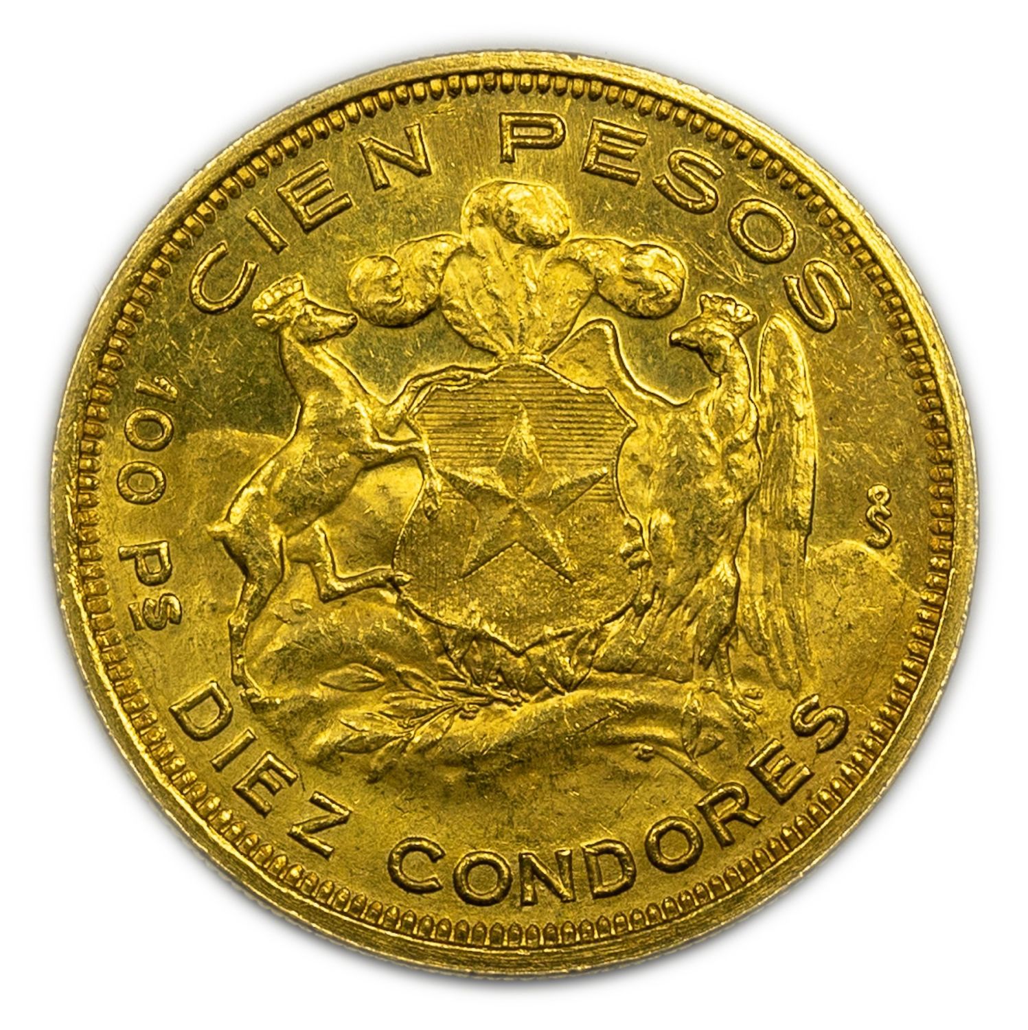 Chile - 100 Pesos 1932 - Gold 900, 20.32g, 31mm
Only 10% fees + VAT on this ... - 1 3