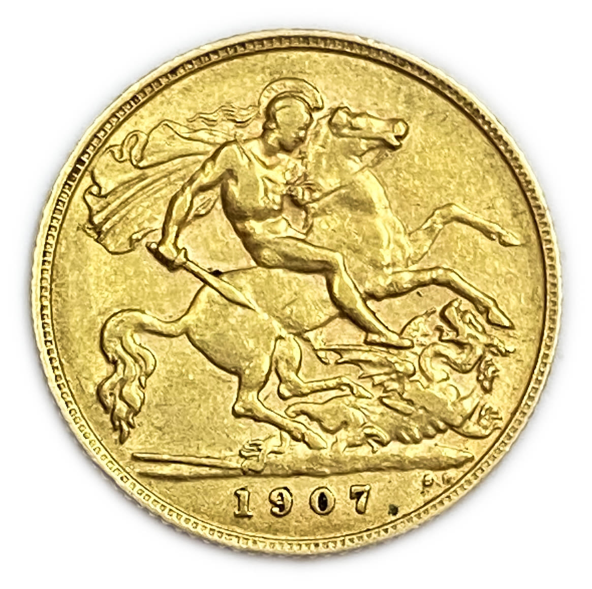 England / United Kingdom - Half sovereign 1907 - Gold 917, 3.98g , 19.3 mm
Only 10% fees + VAT ...