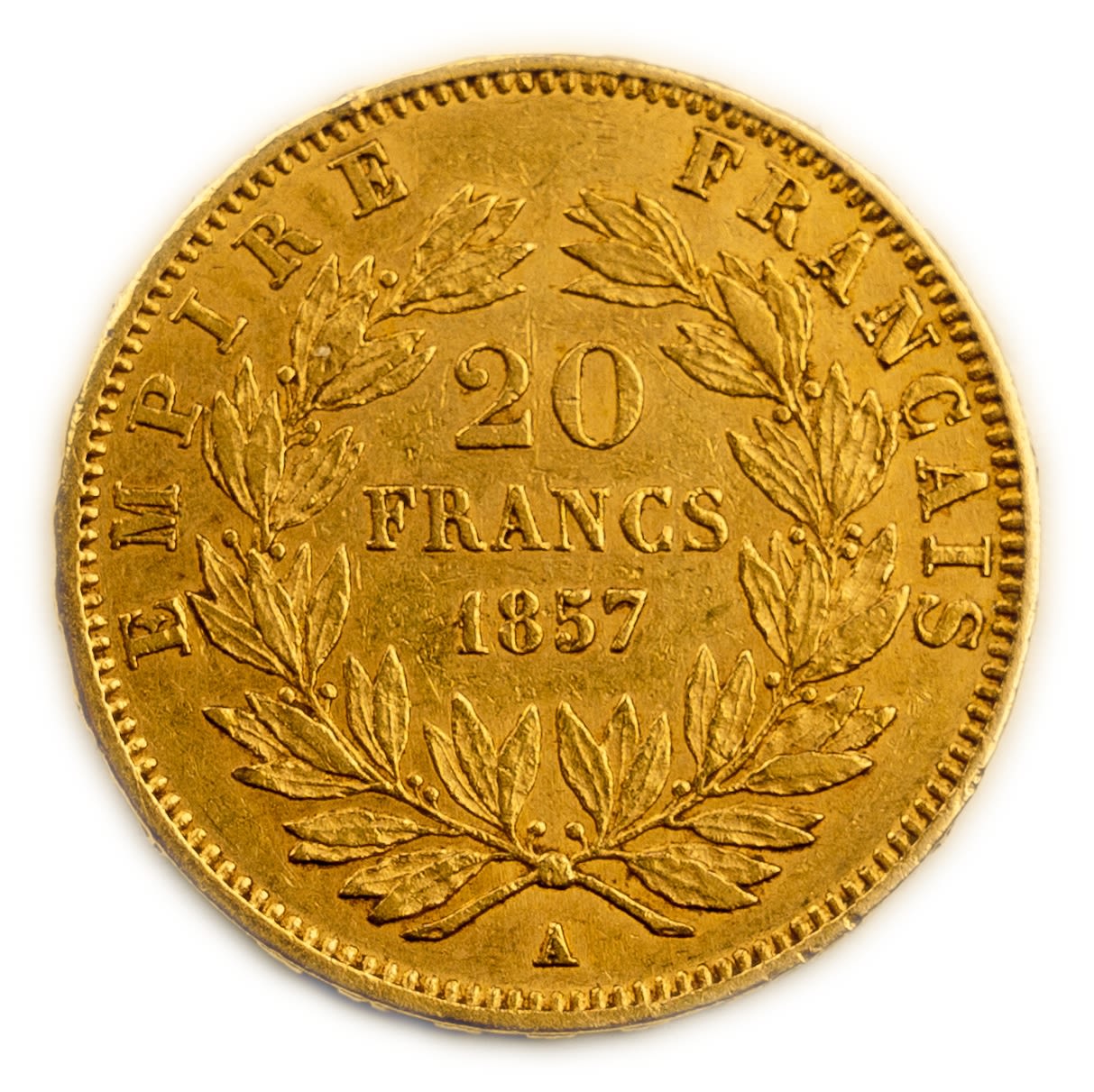 France - 20 Francs 1857 - Napoleon III - Gold 900, 6.41, 21mm
Only 10% fees + VAT on this ... - 1 1