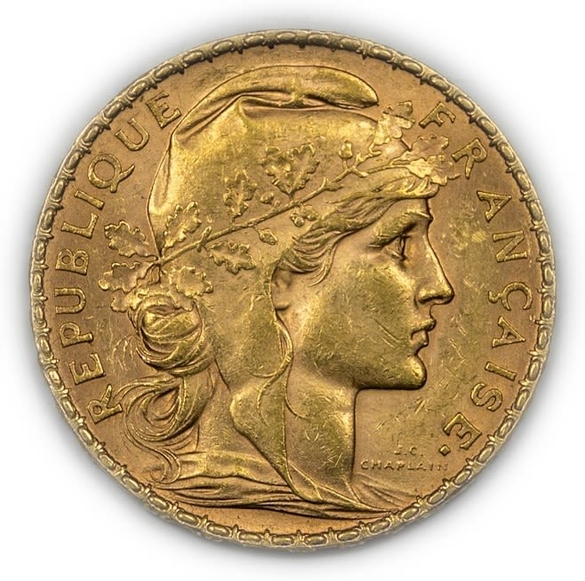 France - 20 Francs 1907 - Gold 900, 6.42g, 21mm
Only 10% fees + VAT on this item
... - 1 2
