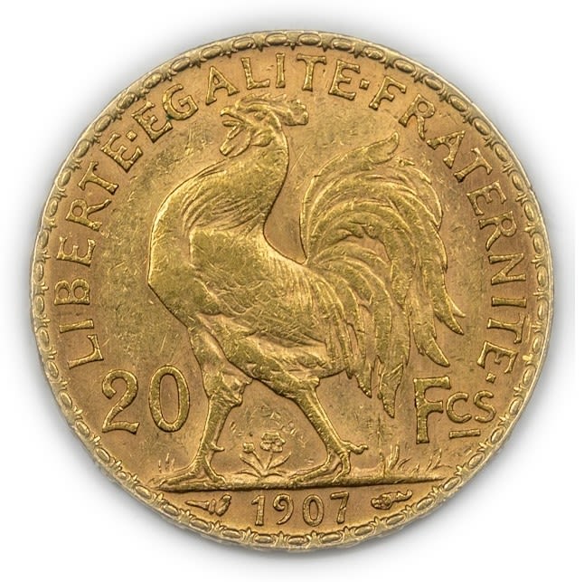 France - 20 Francs 1907 - Gold 900, 6.42g, 21mm
Only 10% fees + VAT on this item
... - 1 3