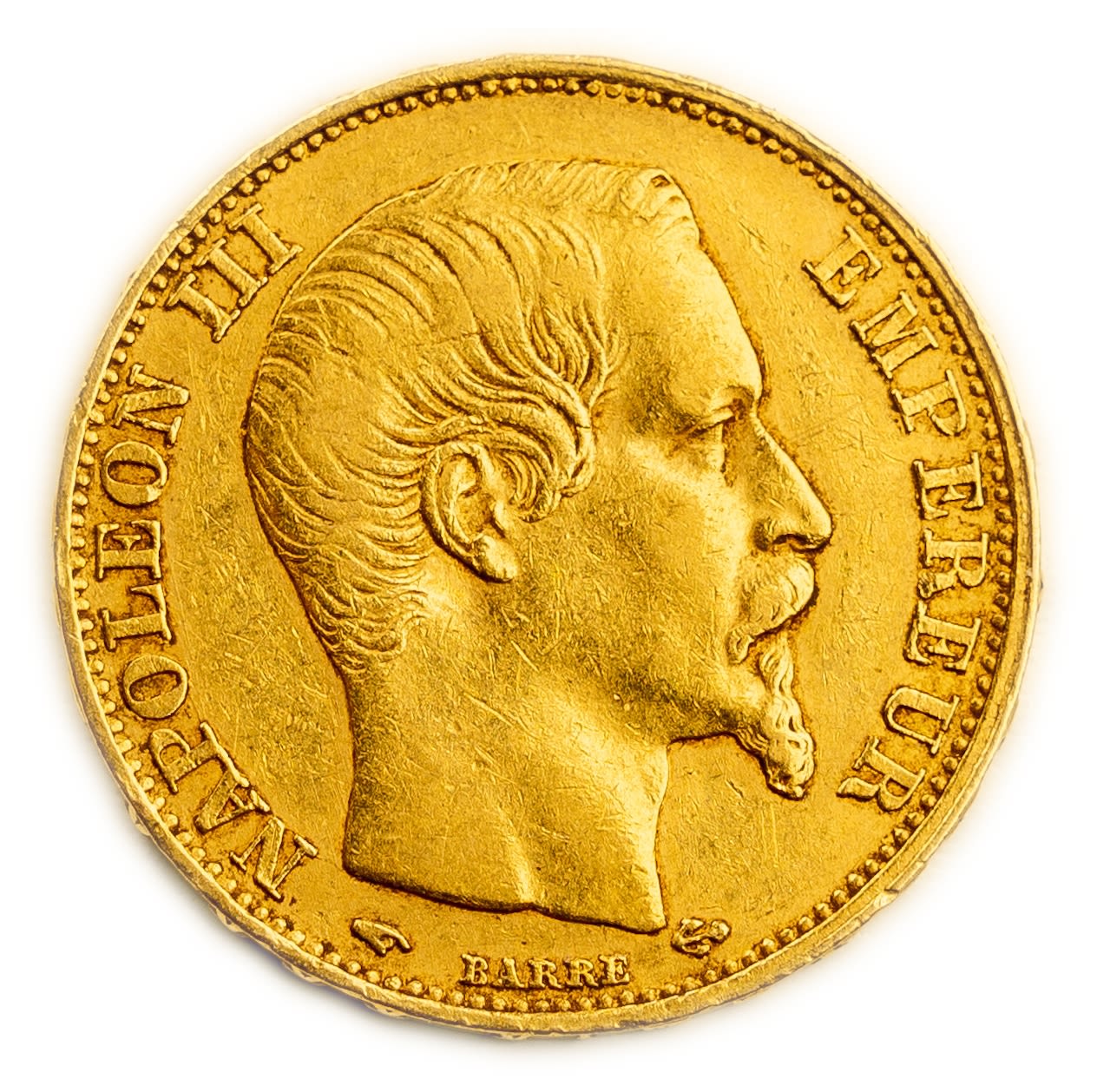 France - 20 Francs 1859 - Napoleon III - Gold 900, 6.42, 21mm
Only 10% fees + VAT on this ...