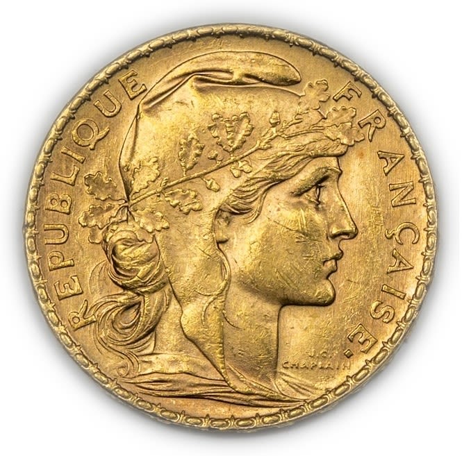 France - 20 Francs 1906 - Gold 900, 6.41g, 21mm
Only 10% fees + VAT on this ... - 1 2