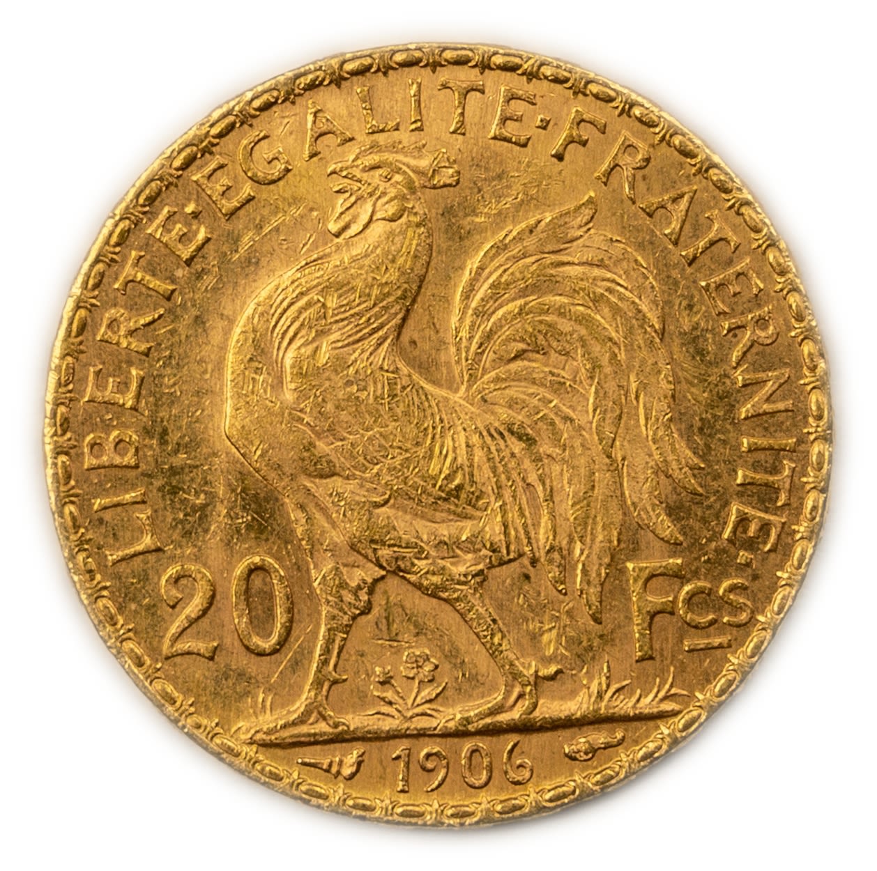 France - 20 Francs 1906 - Gold 900, 6.41g, 21mm
Only 10% fees + VAT on this ...