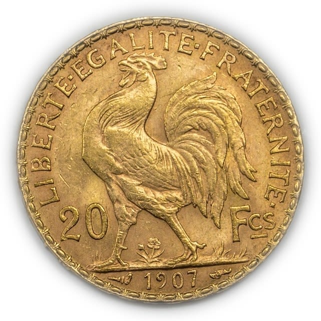 France - 20 Francs 1907 - Gold 900, 6.41g, 21mm
Only 10% fees + VAT on this item
... - 1 3